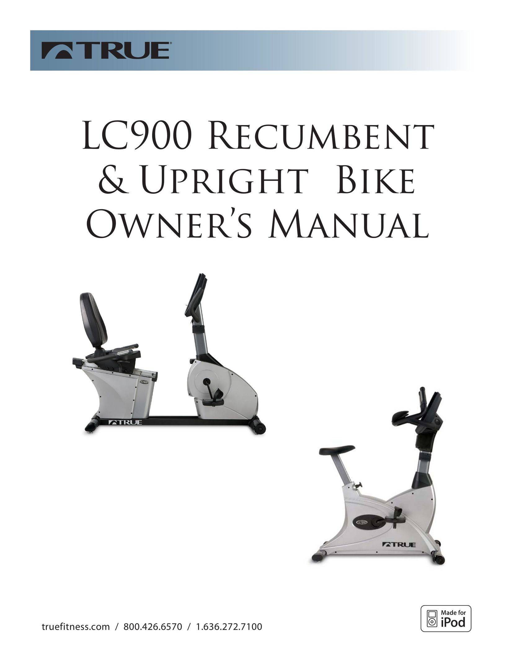 True Fitness LC900 Exercise Bike User Manual