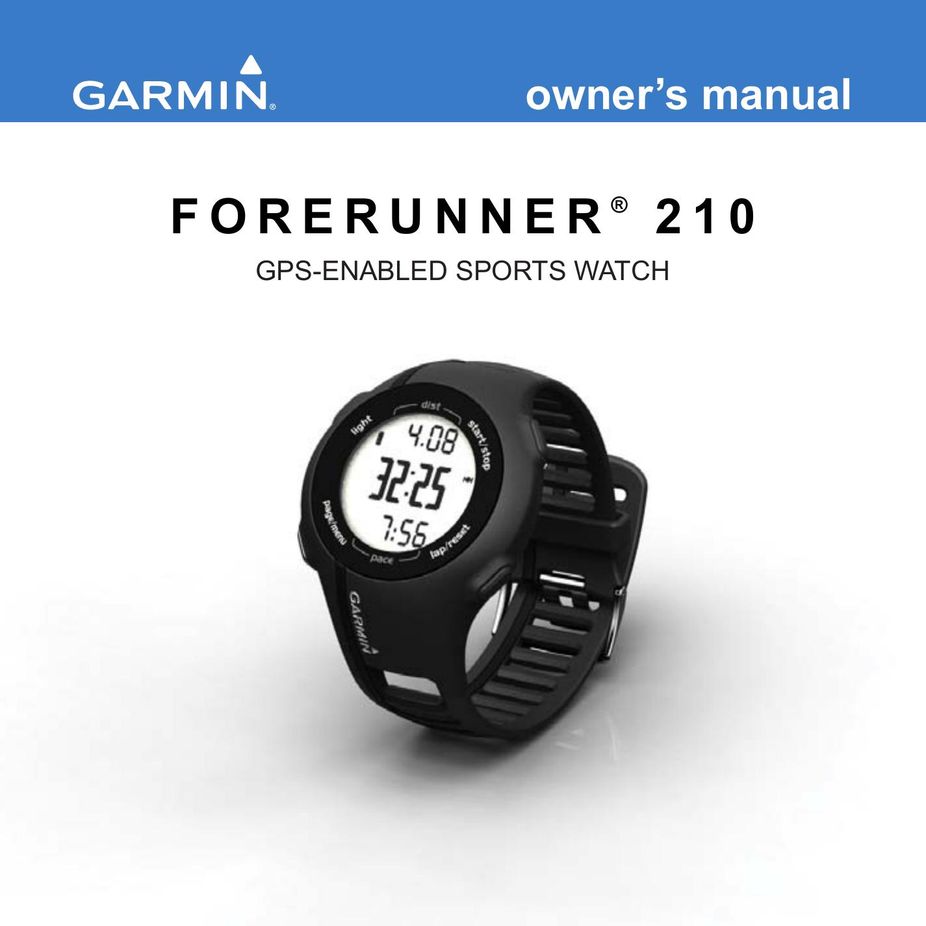 Garmin 190-01273-00 Fitness Electronics User Manual