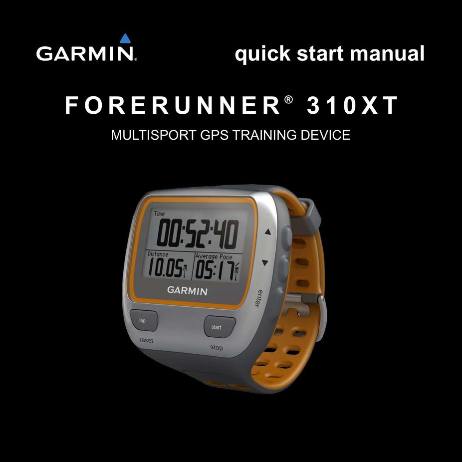 Garmin 3 1 0 X T Fitness Electronics User Manual