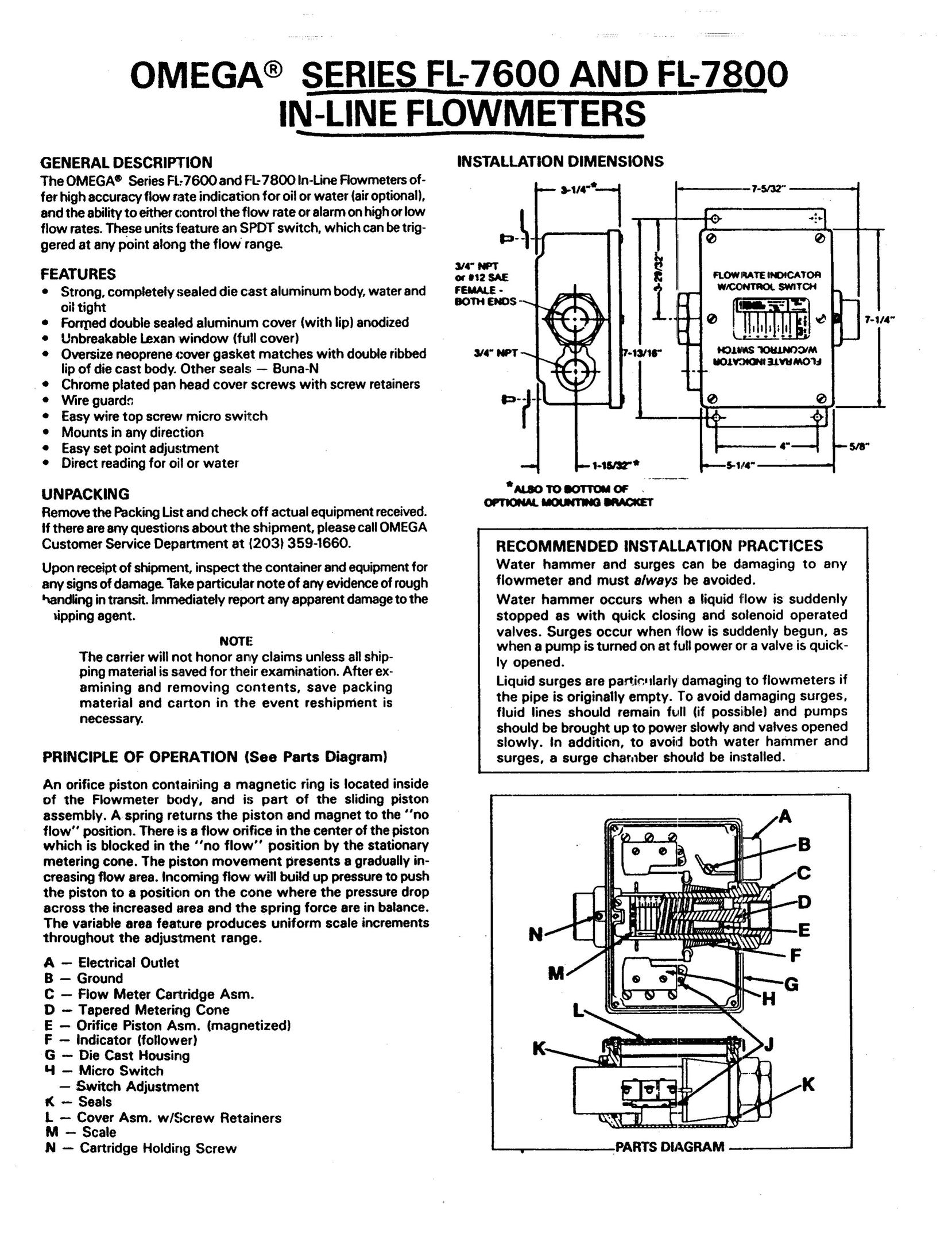 Omega Speaker Systems FL-7600 Fitness Electronics User Manual