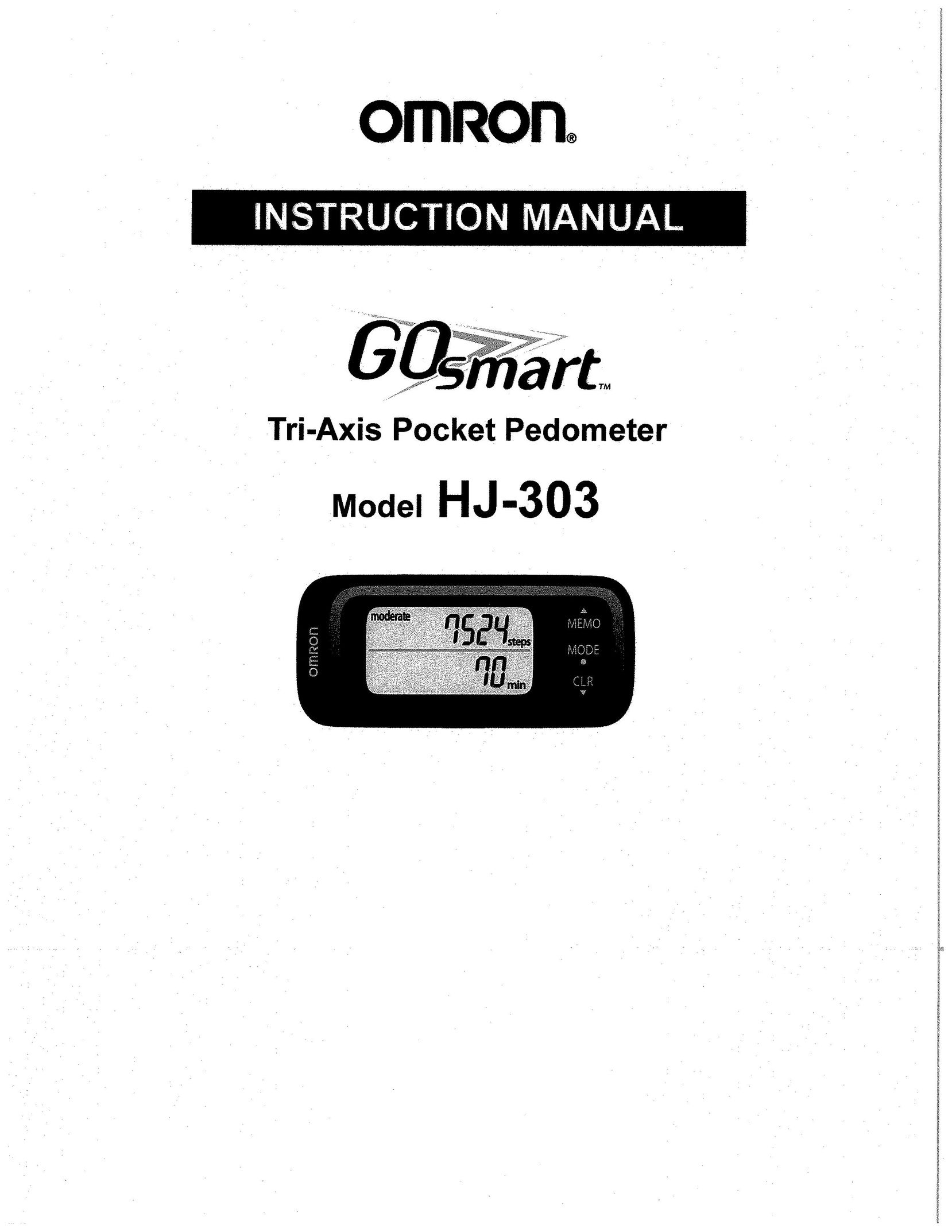 Omron Healthcare HJ-303 Fitness Electronics User Manual