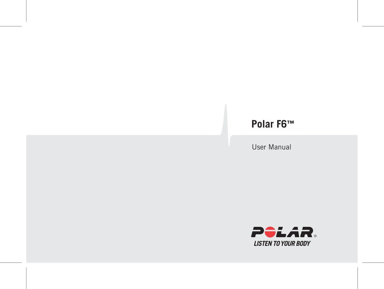 Polar F6 Fitness Electronics User Manual
