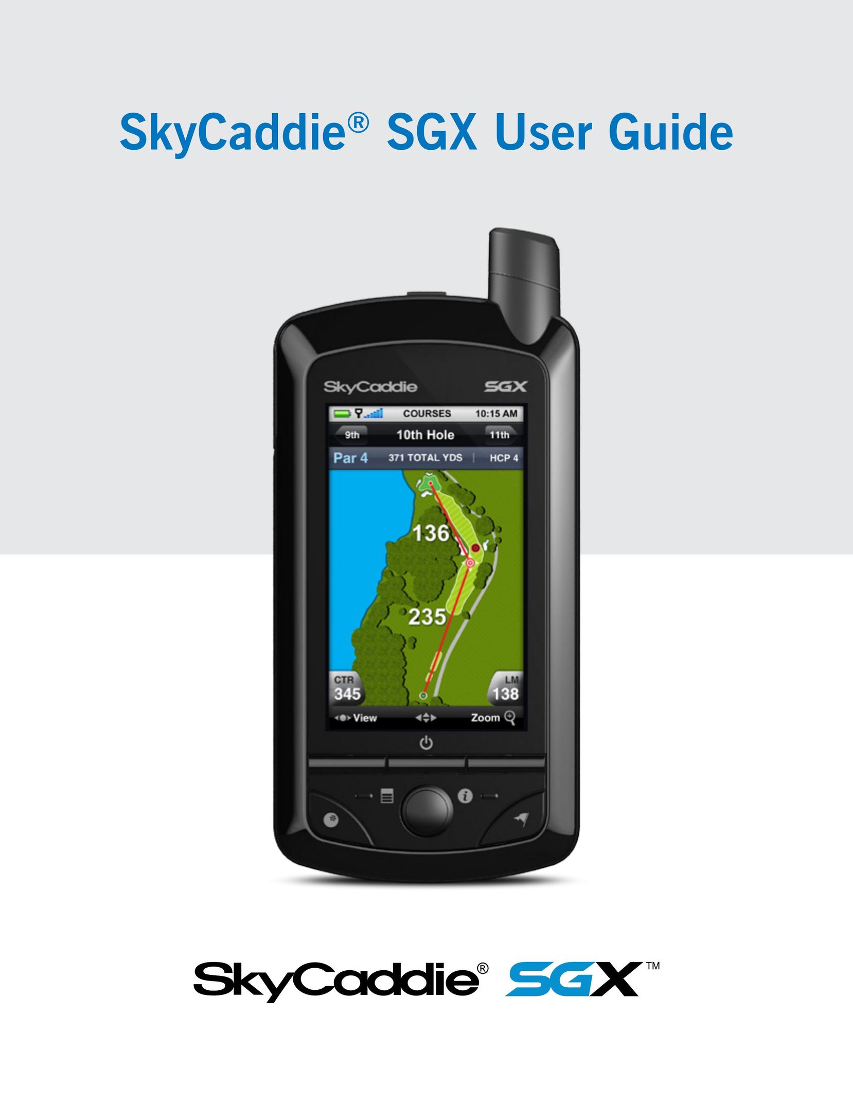 SkyGolf SGX Fitness Electronics User Manual