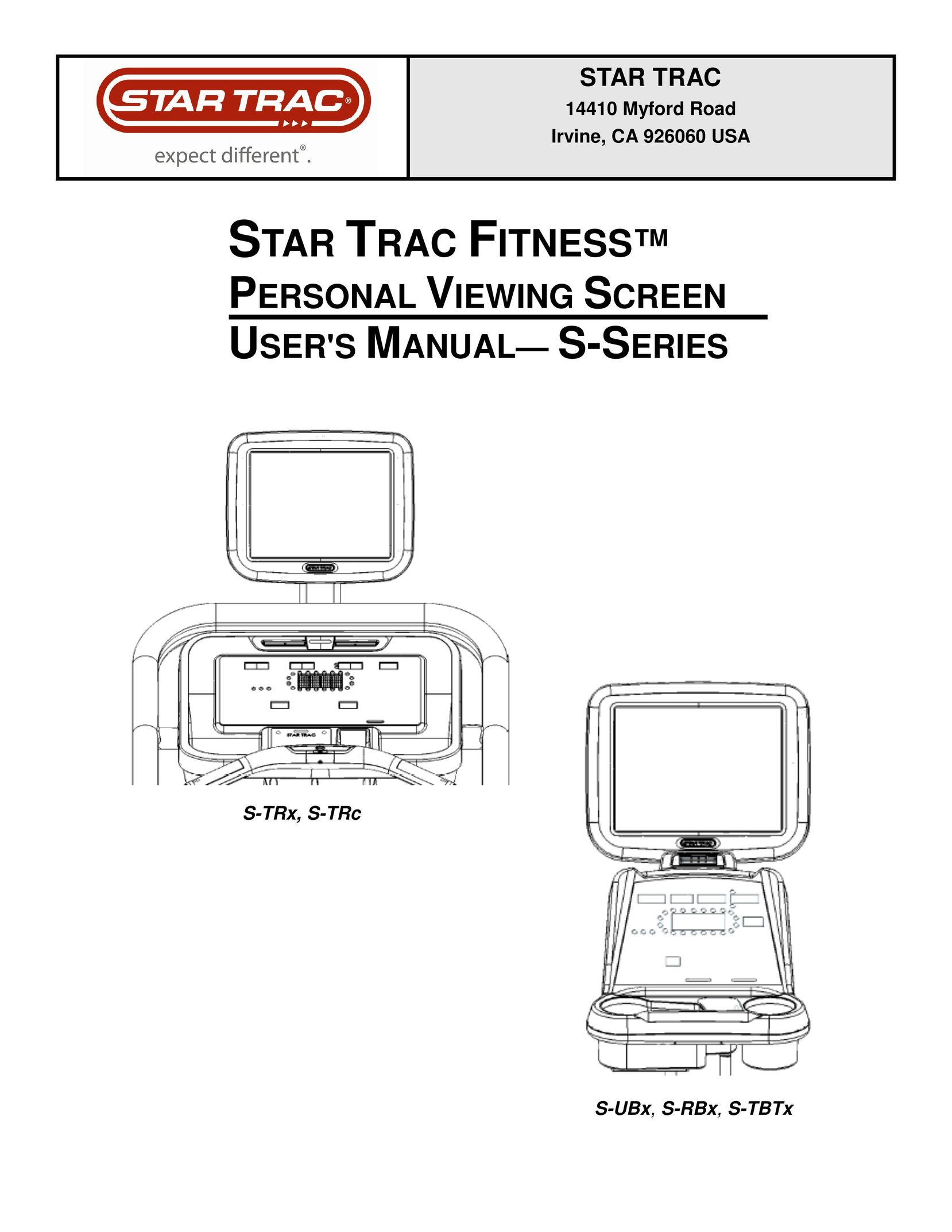 Star Trac S-RBX Fitness Electronics User Manual