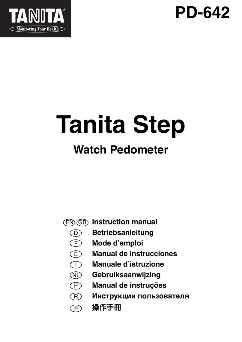 Tanita PD642 Fitness Electronics User Manual