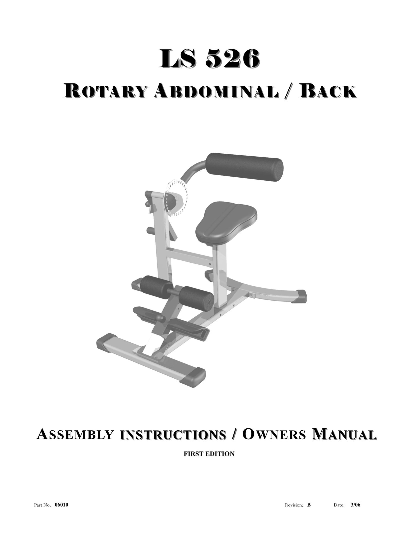 AB Soft LS 526 Fitness Equipment User Manual