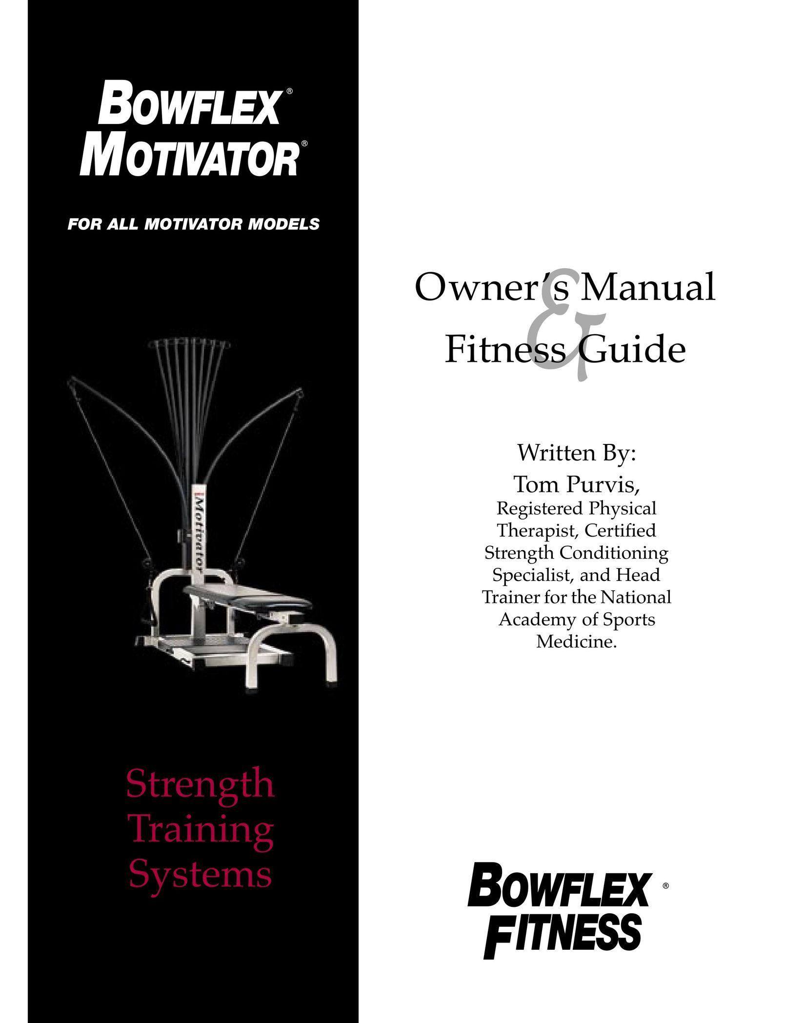 Bowflex Strength Training System Fitness Equipment User Manual