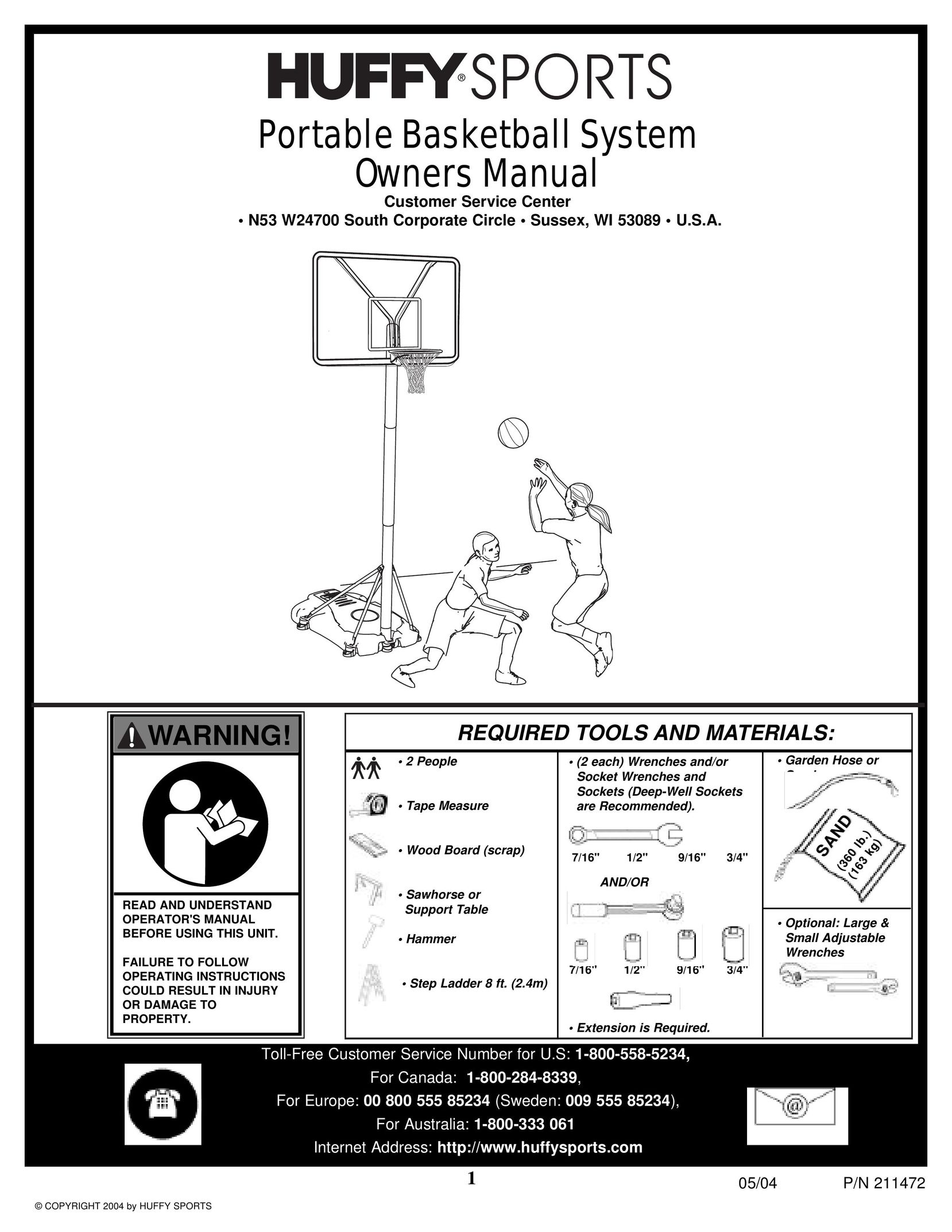 Huffy 11S0057 Fitness Equipment User Manual