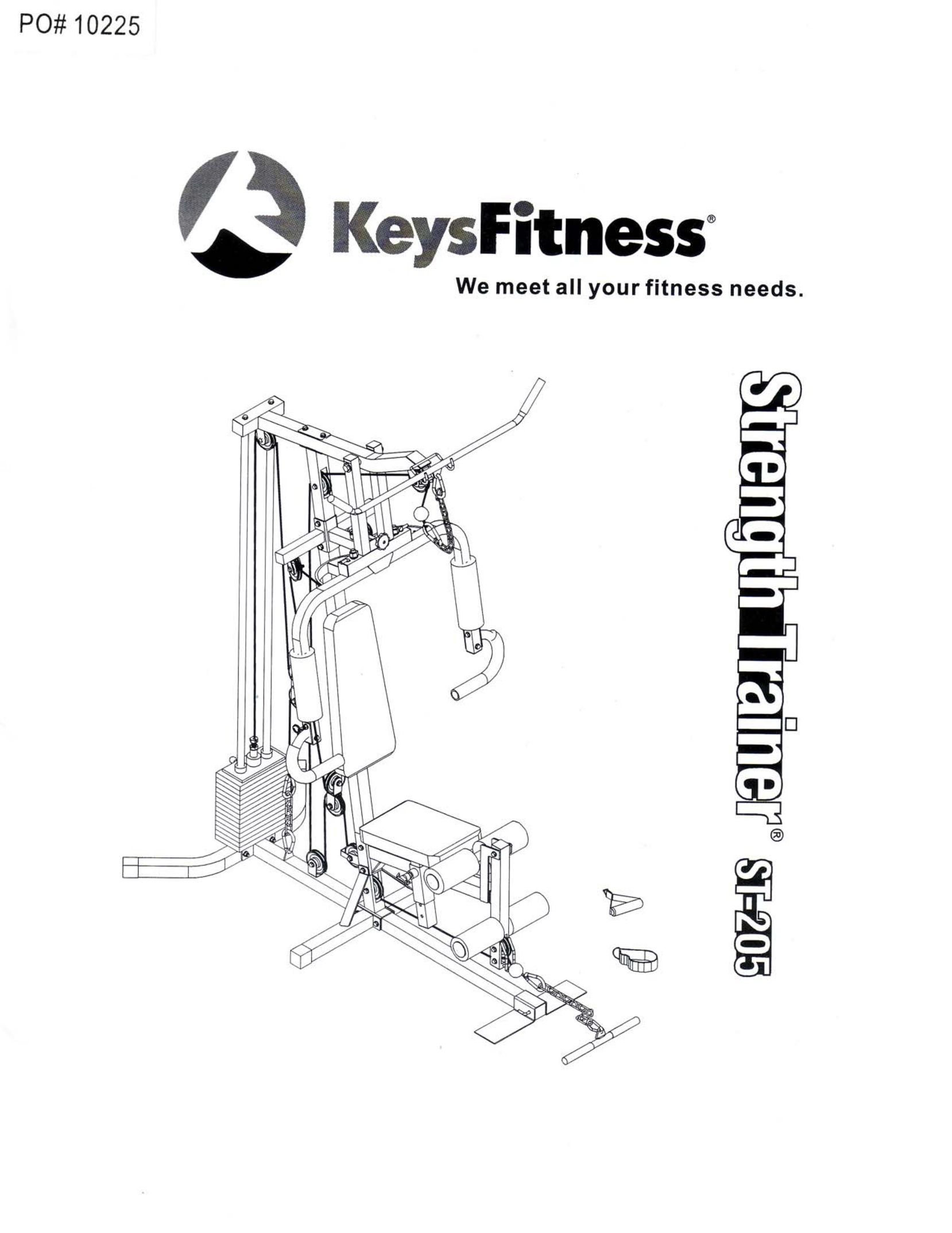 Keys Fitness ST-205 Fitness Equipment User Manual