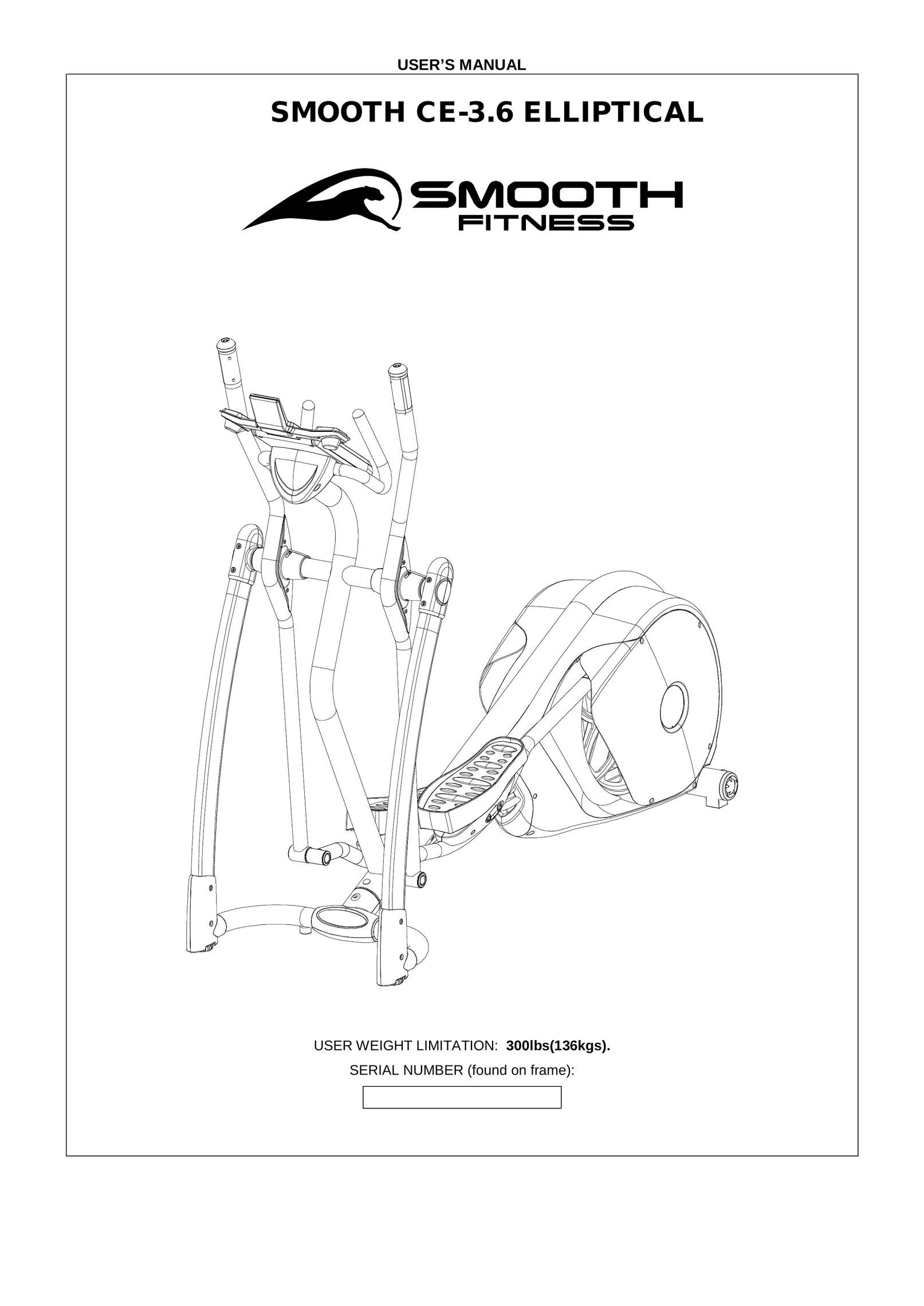 Smooth Fitness CE-3.6 Fitness Equipment User Manual