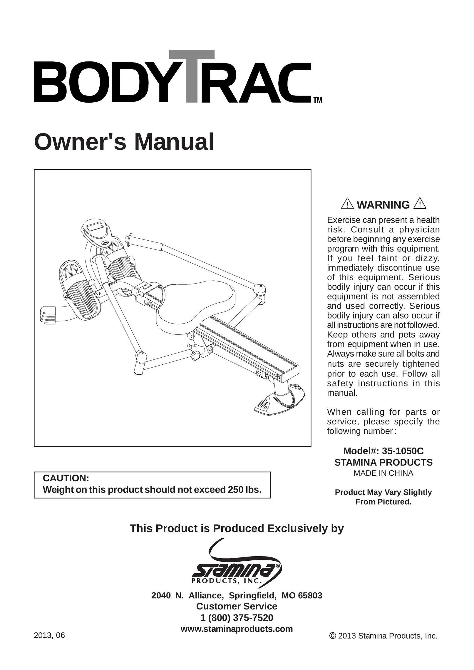 Stamina Products 35-1050C Fitness Equipment User Manual