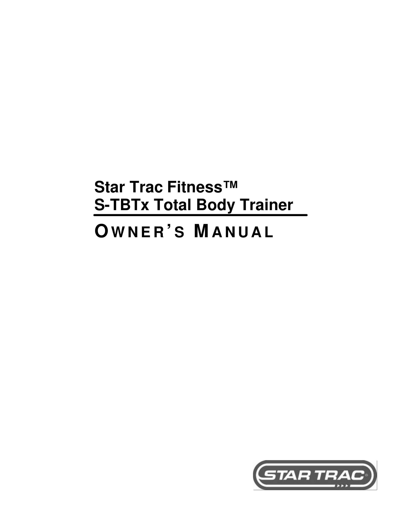 Star Trac S-TBTX Fitness Equipment User Manual