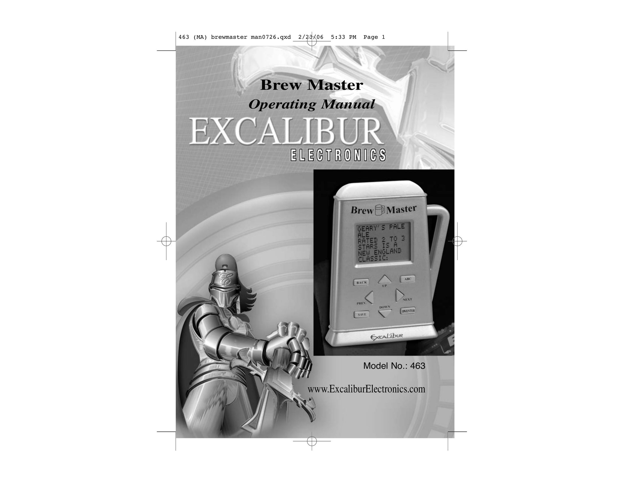 Excalibur electronic 463 Games User Manual
