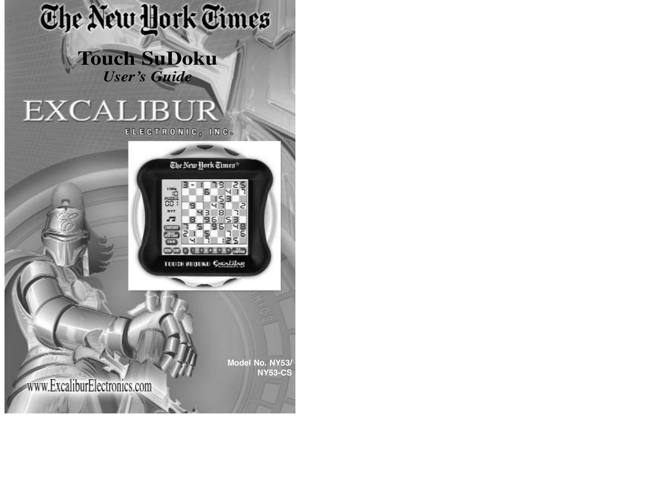 Excalibur electronic NY53-CS Games User Manual