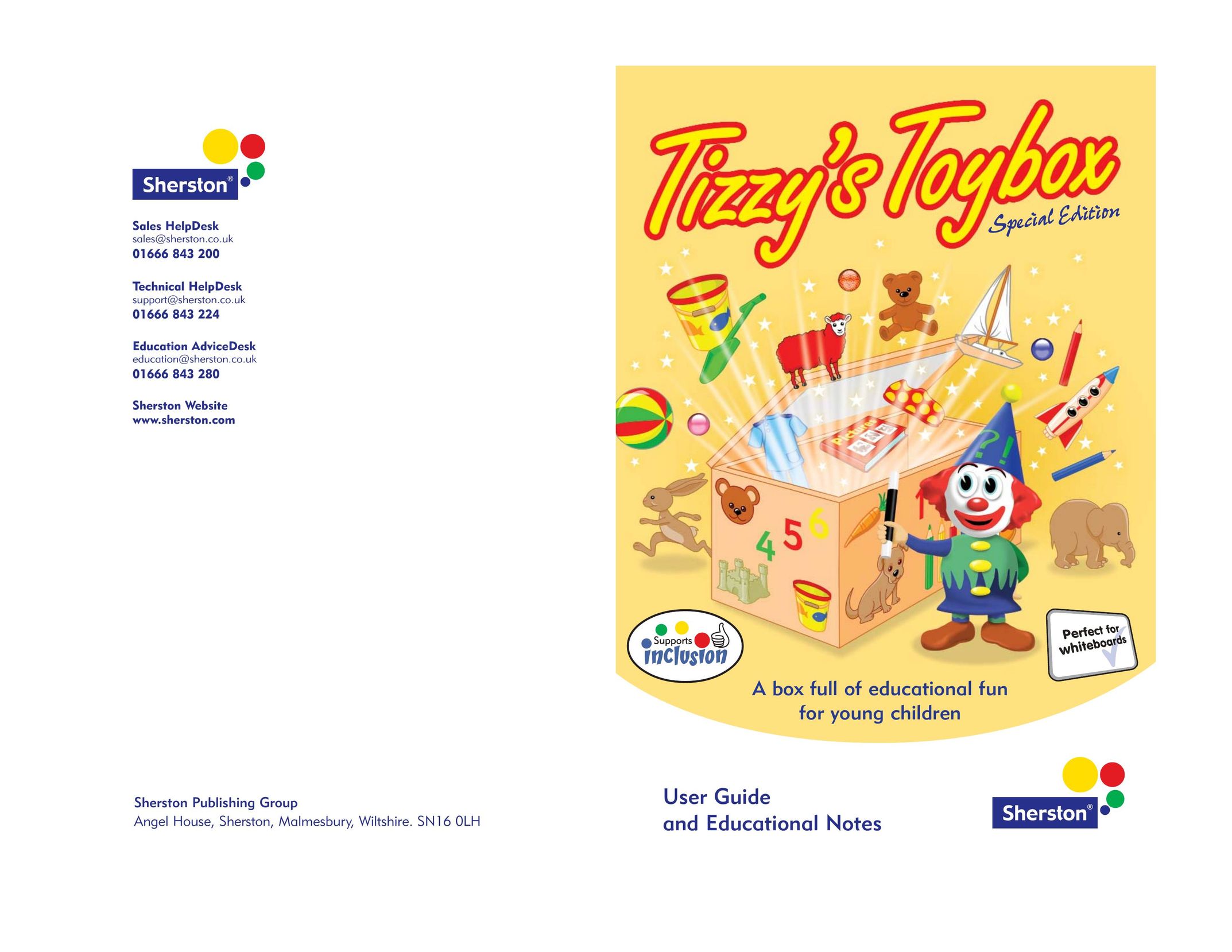 Jackson Tizzy's Toybox Games User Manual