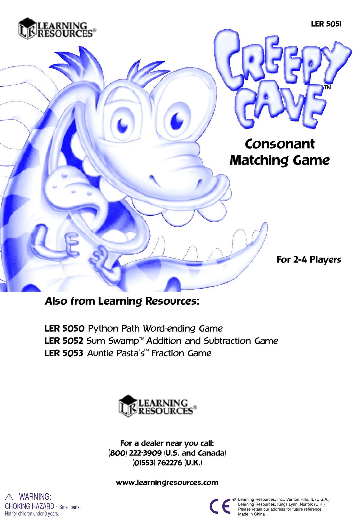 Learning Resources LER 5051 Games User Manual