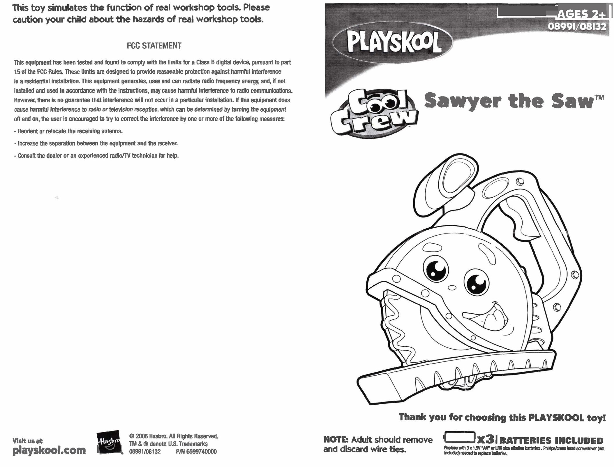 Playskool 08991/08132 Games User Manual
