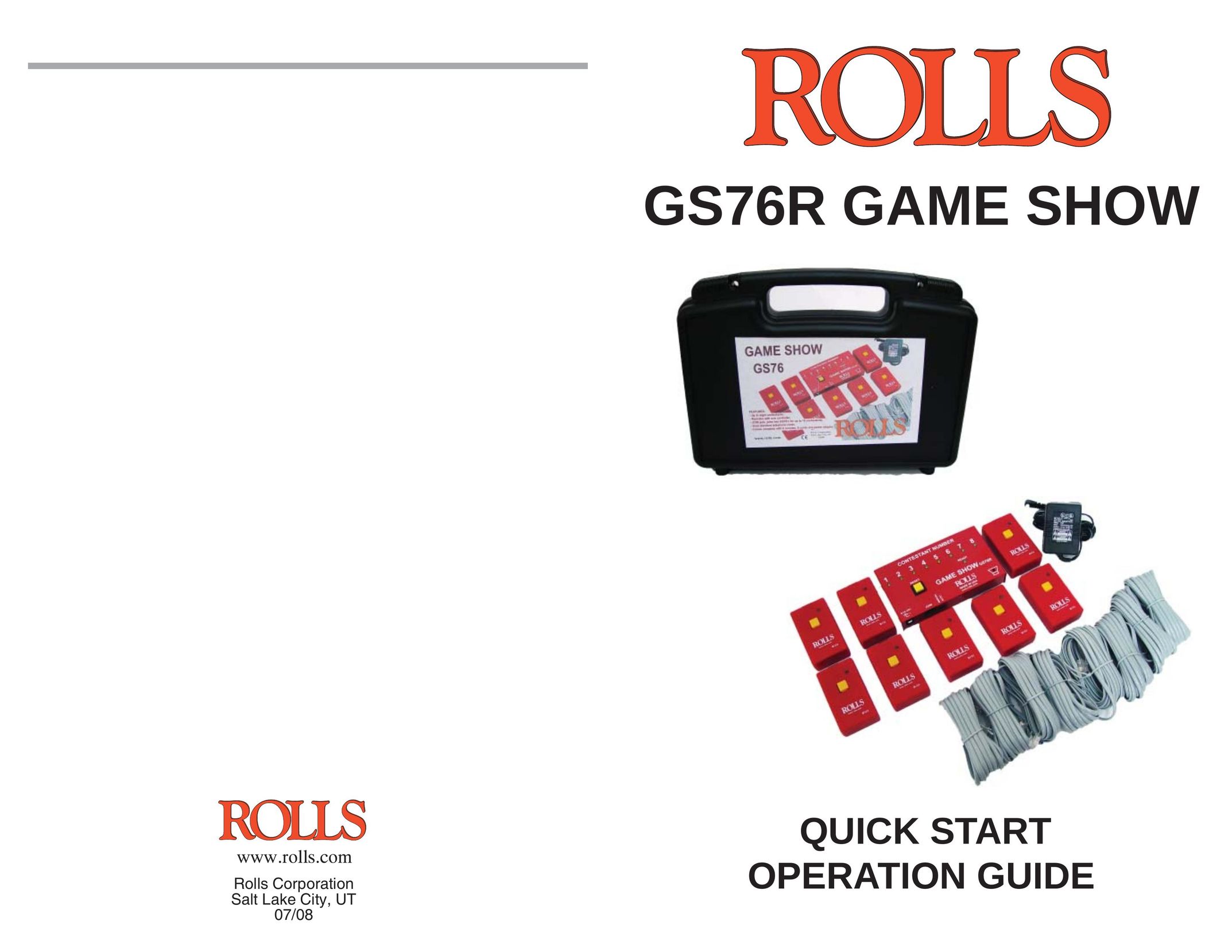 Rolls GS76R Games User Manual