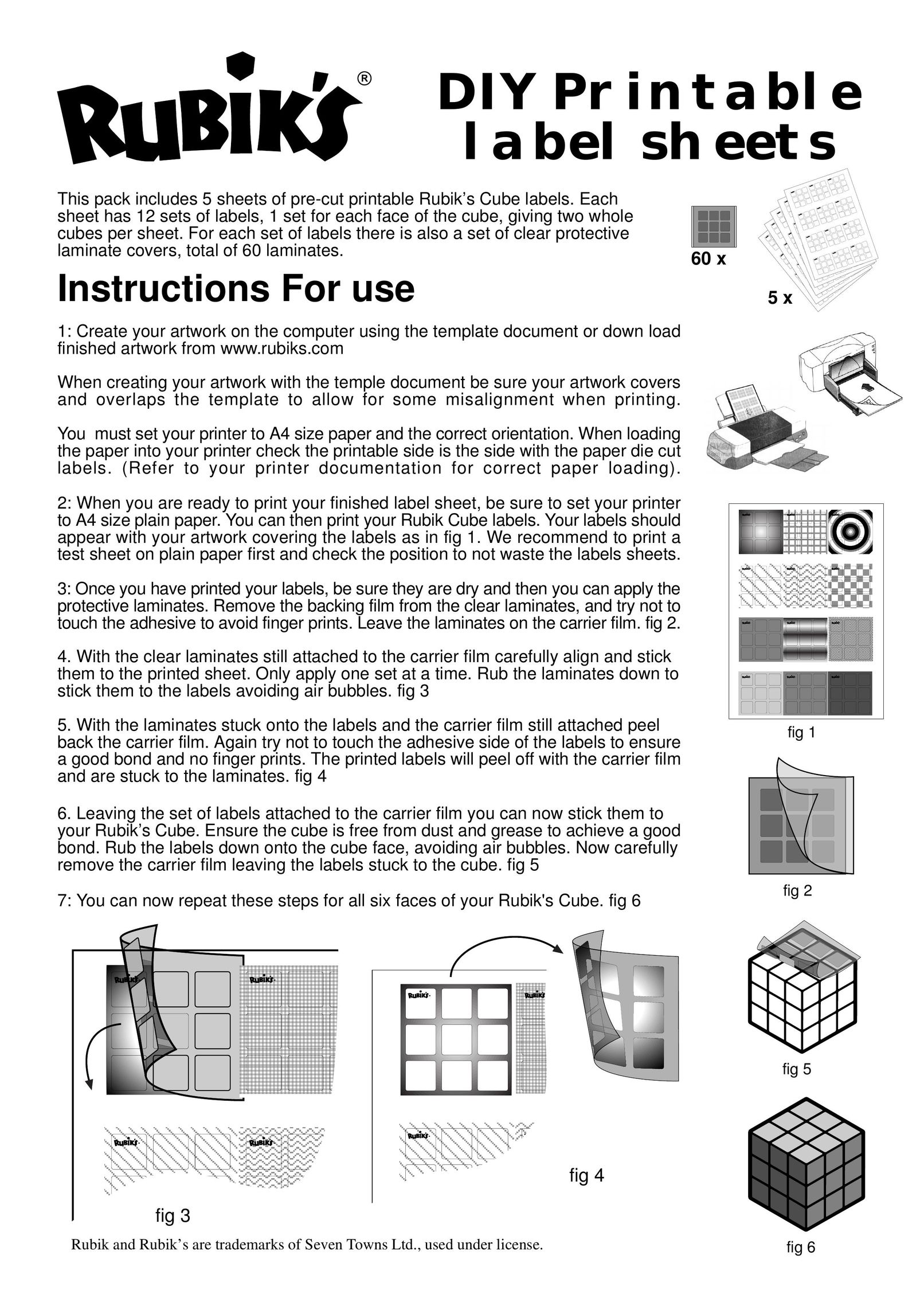 Rubik's CUBE Games User Manual