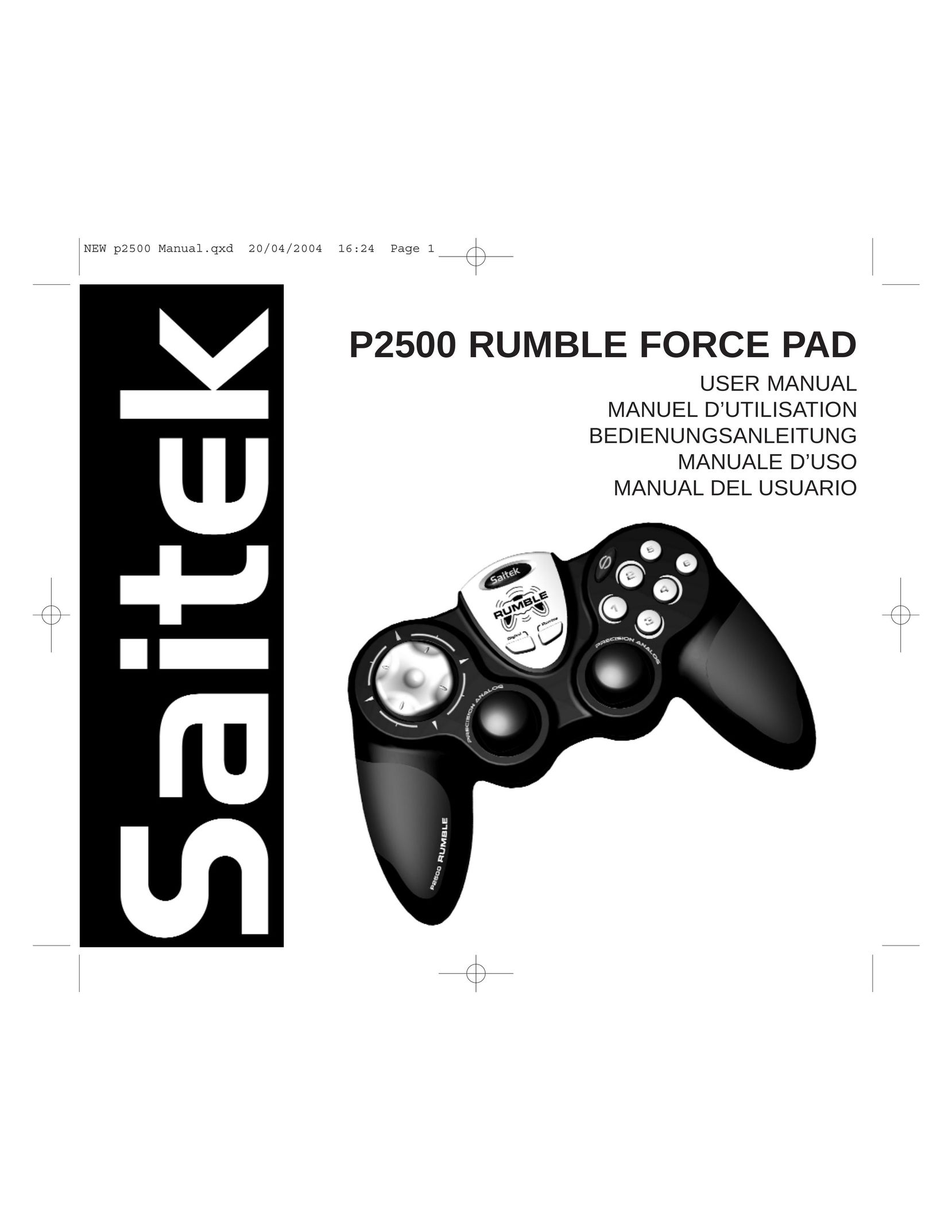 Saitek P2500 Games User Manual