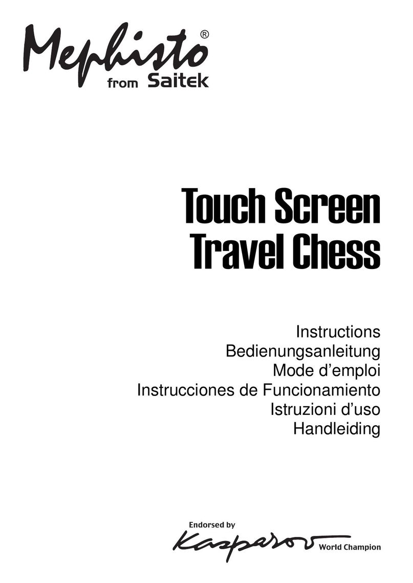 Saitek Touch Screen Travel Chess Games User Manual