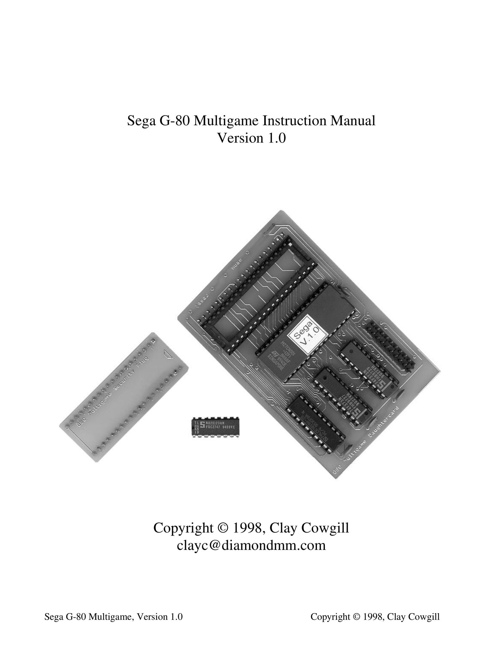 Sega G-80 Games User Manual