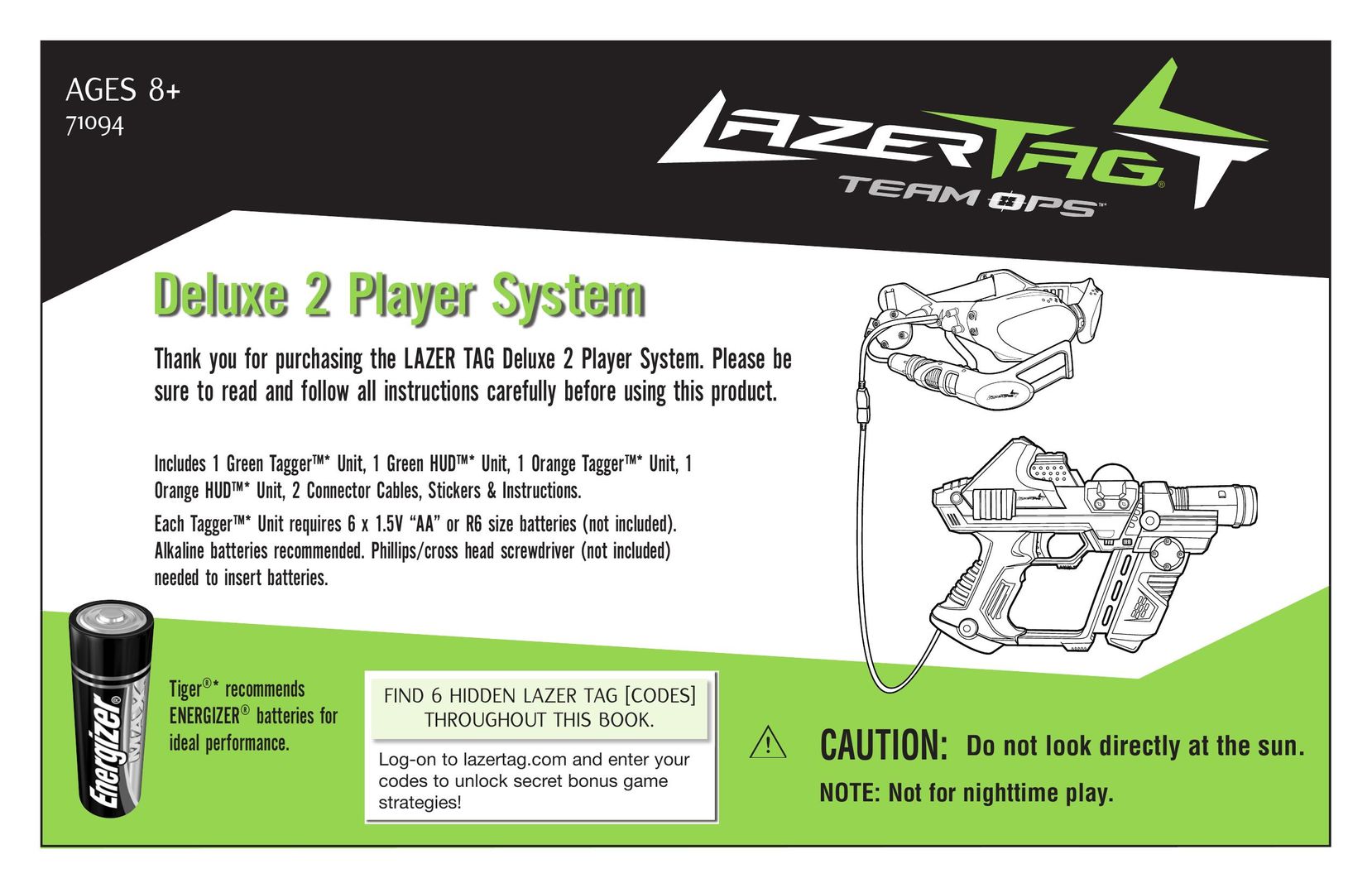 TAG Player System Games User Manual