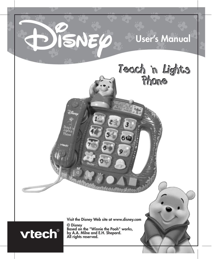 VTech Teach in Lights Phone Games User Manual