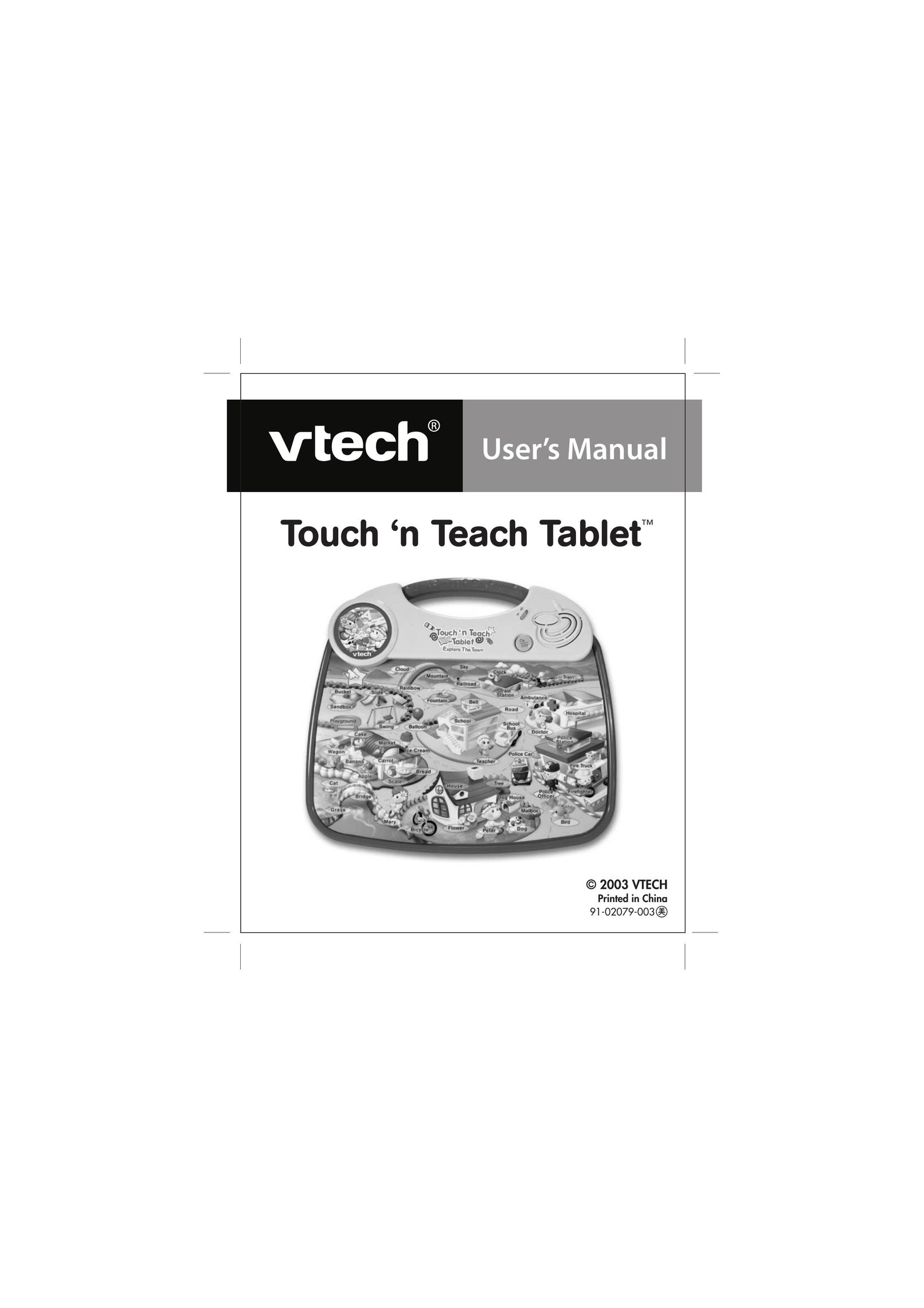 VTech Touch 'n Teach Table Games User Manual