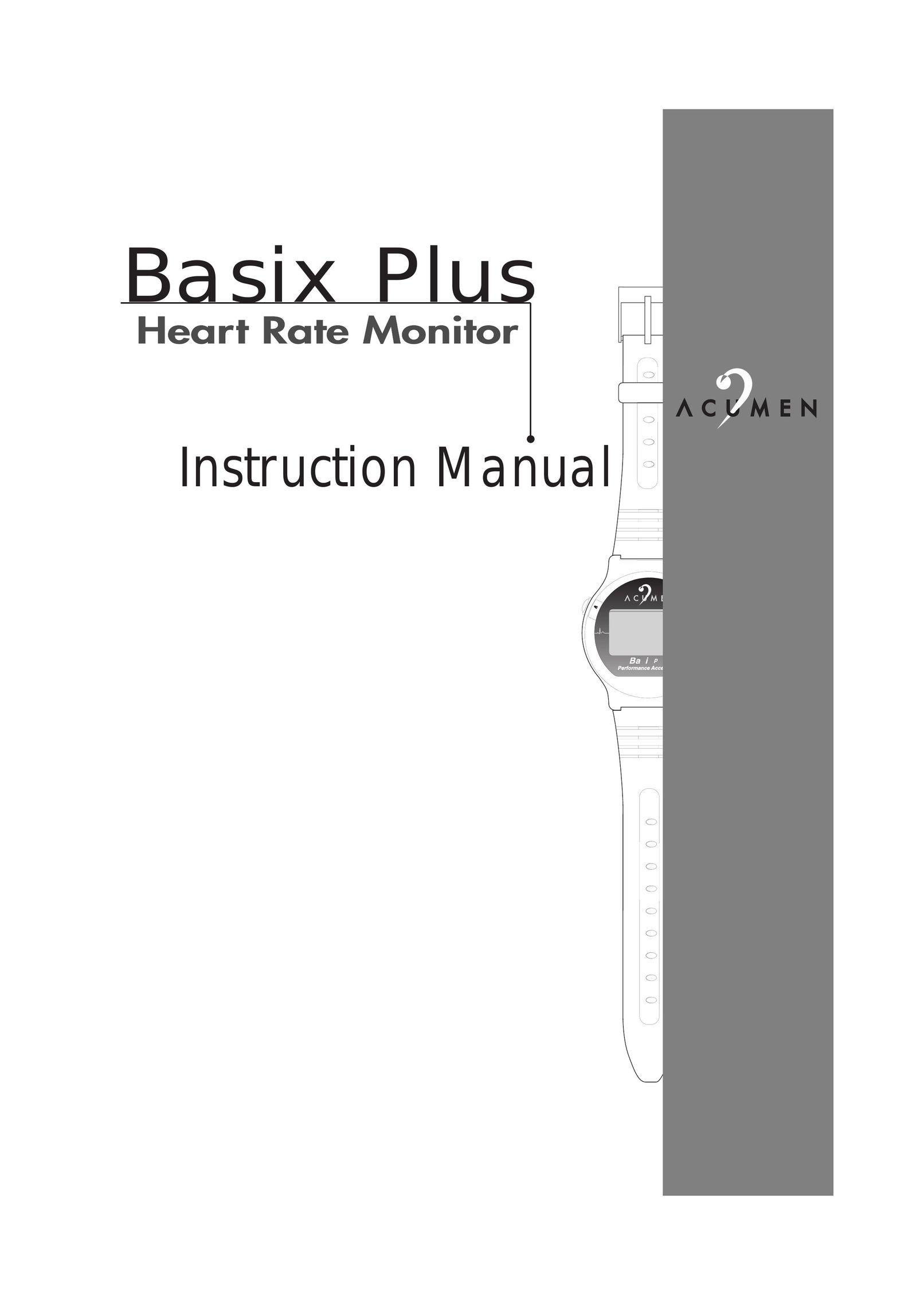 Acumen Heart Rate Monitor Heart Rate Monitor User Manual