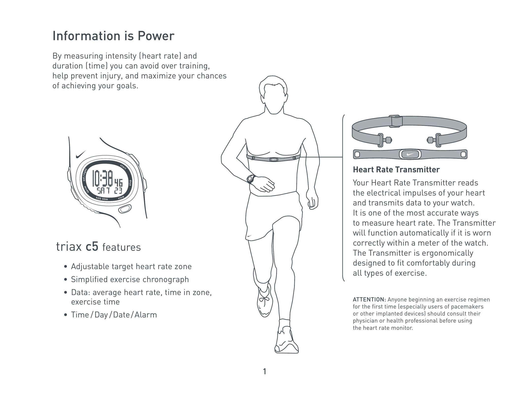 Nike Triax C5 Heart Rate Monitor User Manual