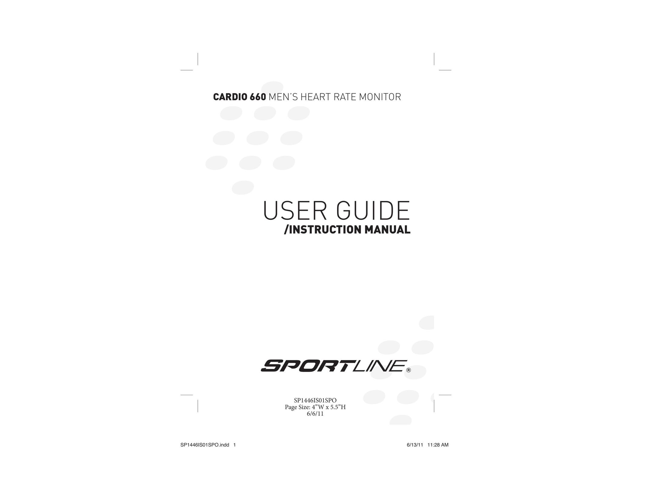 Sportline Cardio 660 Heart Rate Monitor User Manual