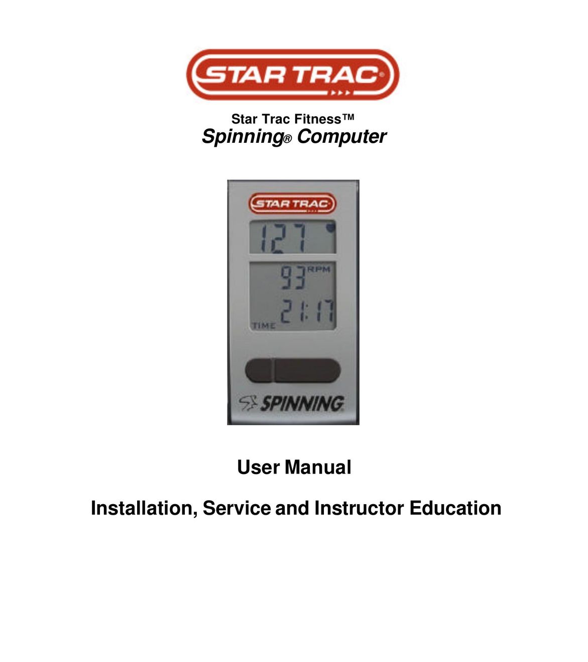 Star Trac 727-0083 Heart Rate Monitor User Manual