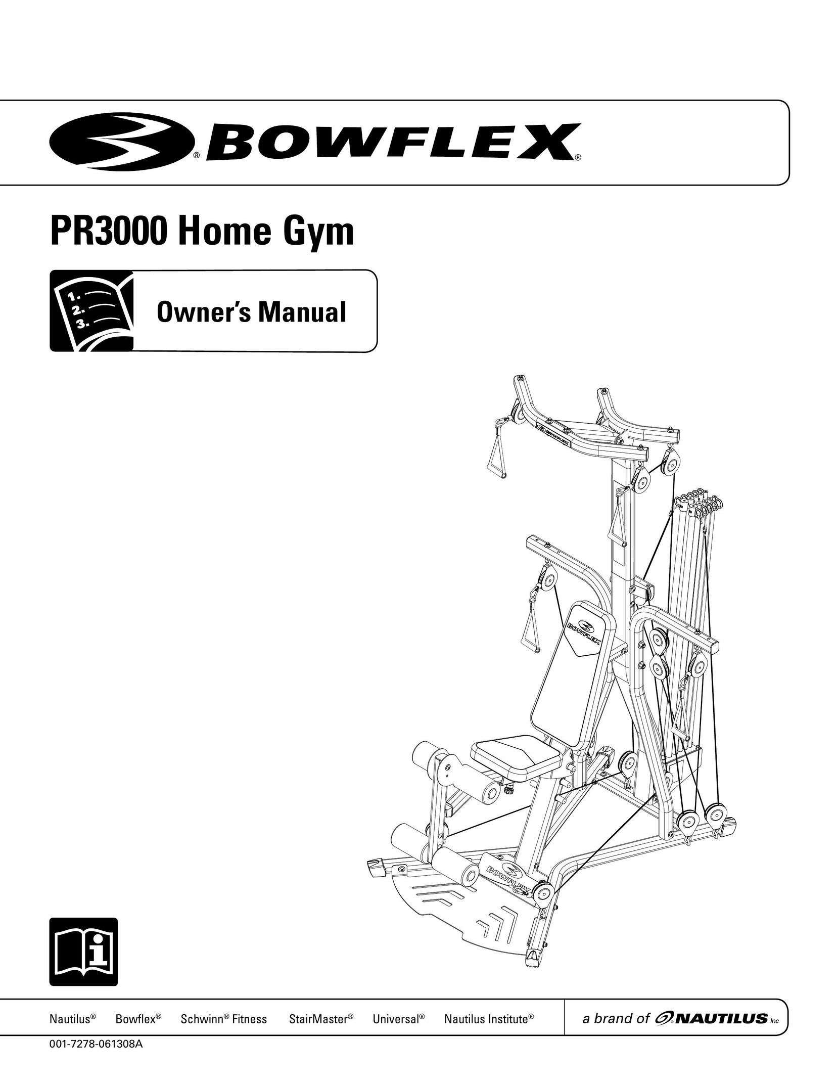 Bowflex PR3000 Home Gym User Manual