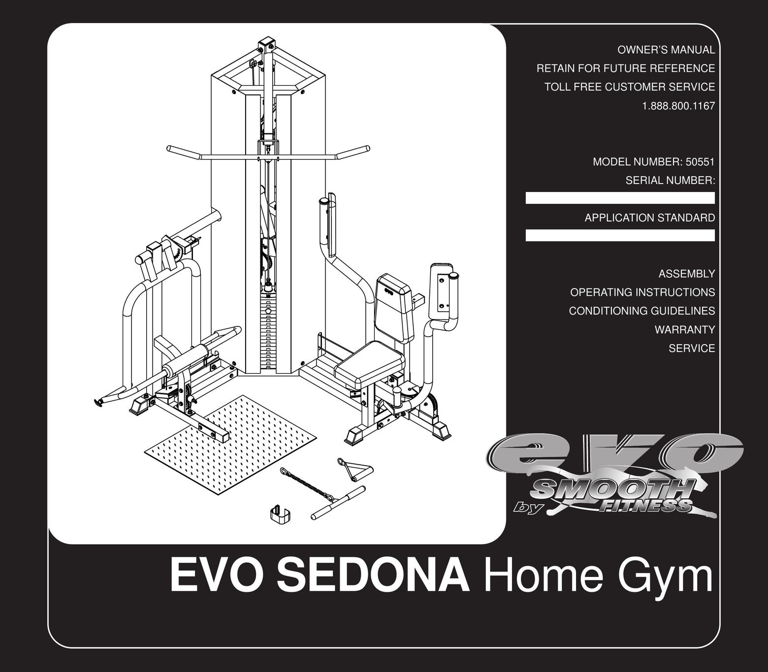 Evo Fitness 50551 Home Gym User Manual
