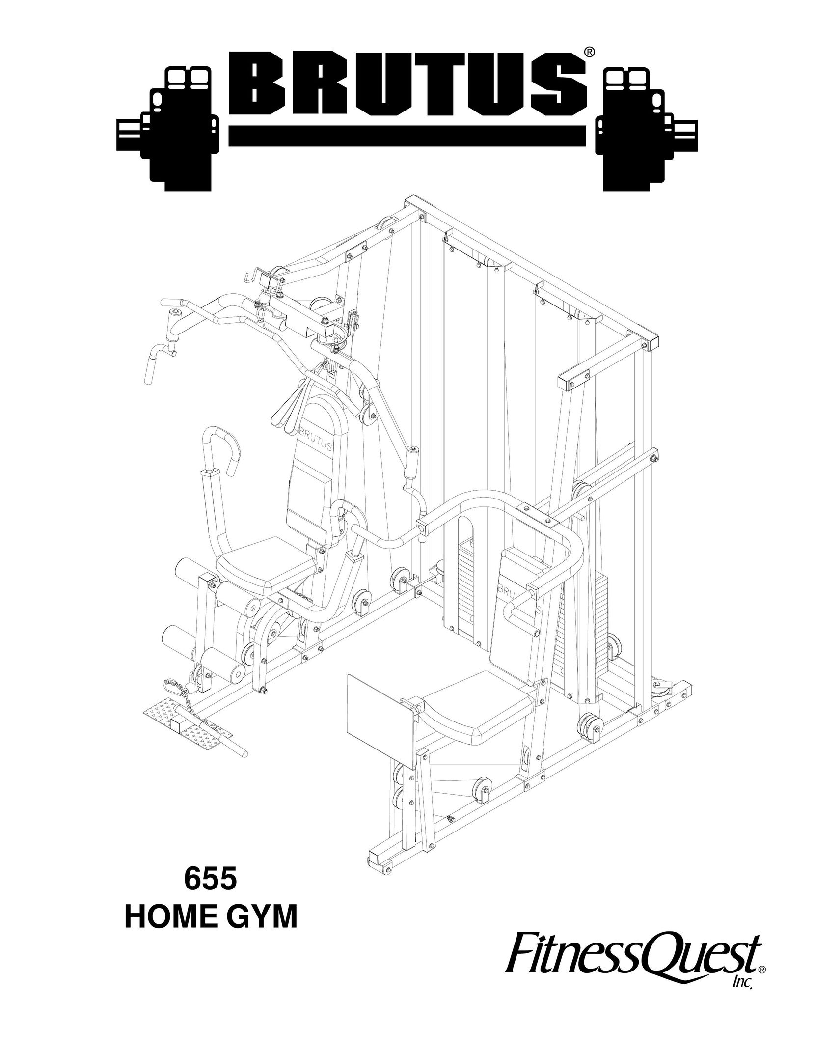 Fitness Quest Brutus 655 Home Gym User Manual