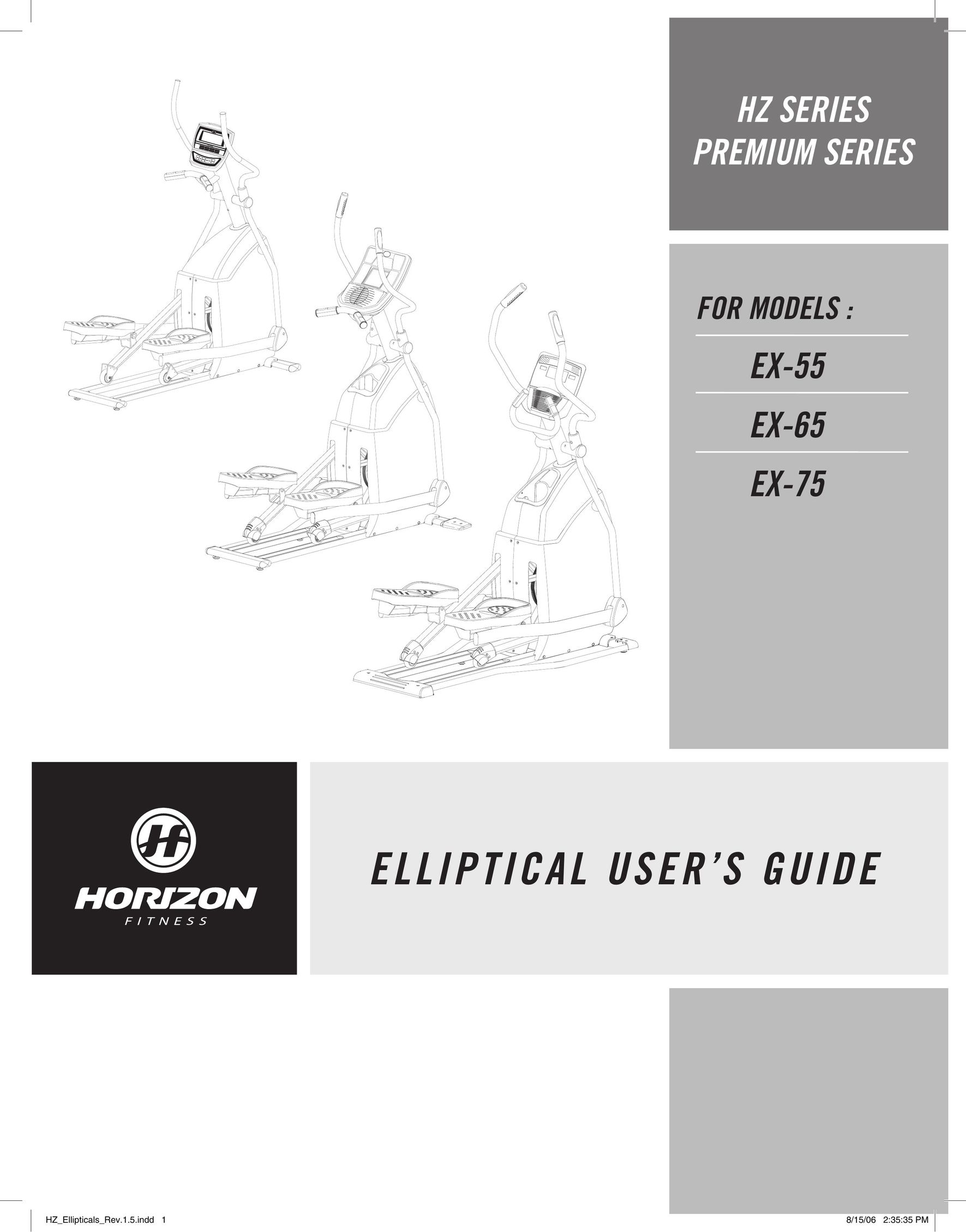 Horizon Fitness EX-55 Home Gym User Manual