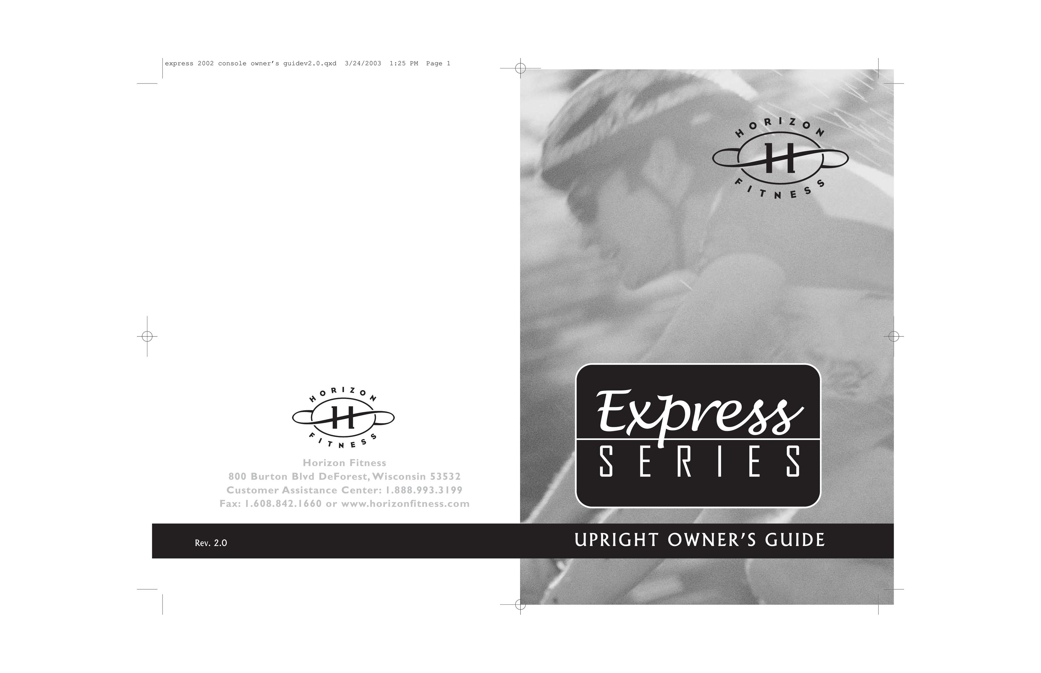 Horizon Fitness Express SERIES Home Gym User Manual