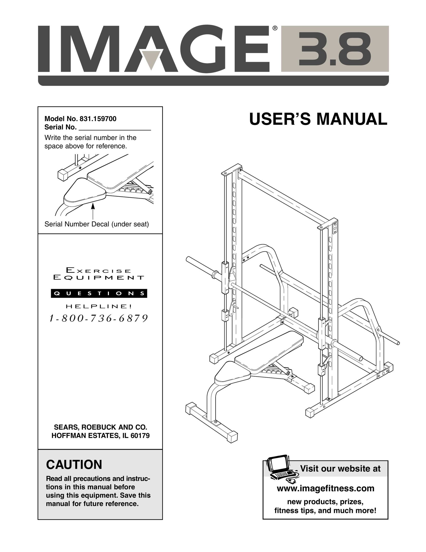 Image 831.159700 Home Gym User Manual