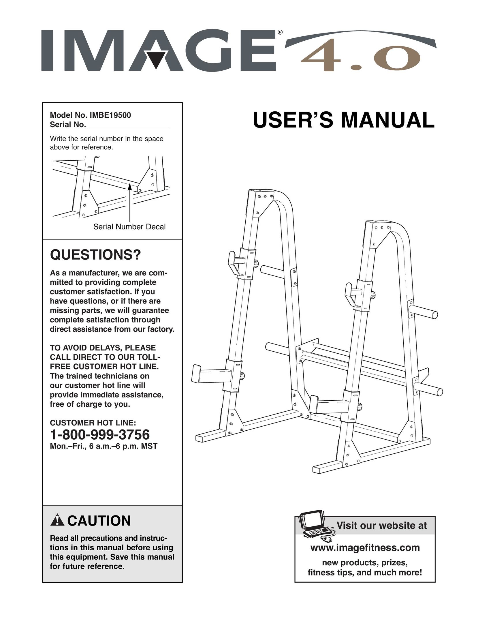 Image IMBE19500 Home Gym User Manual