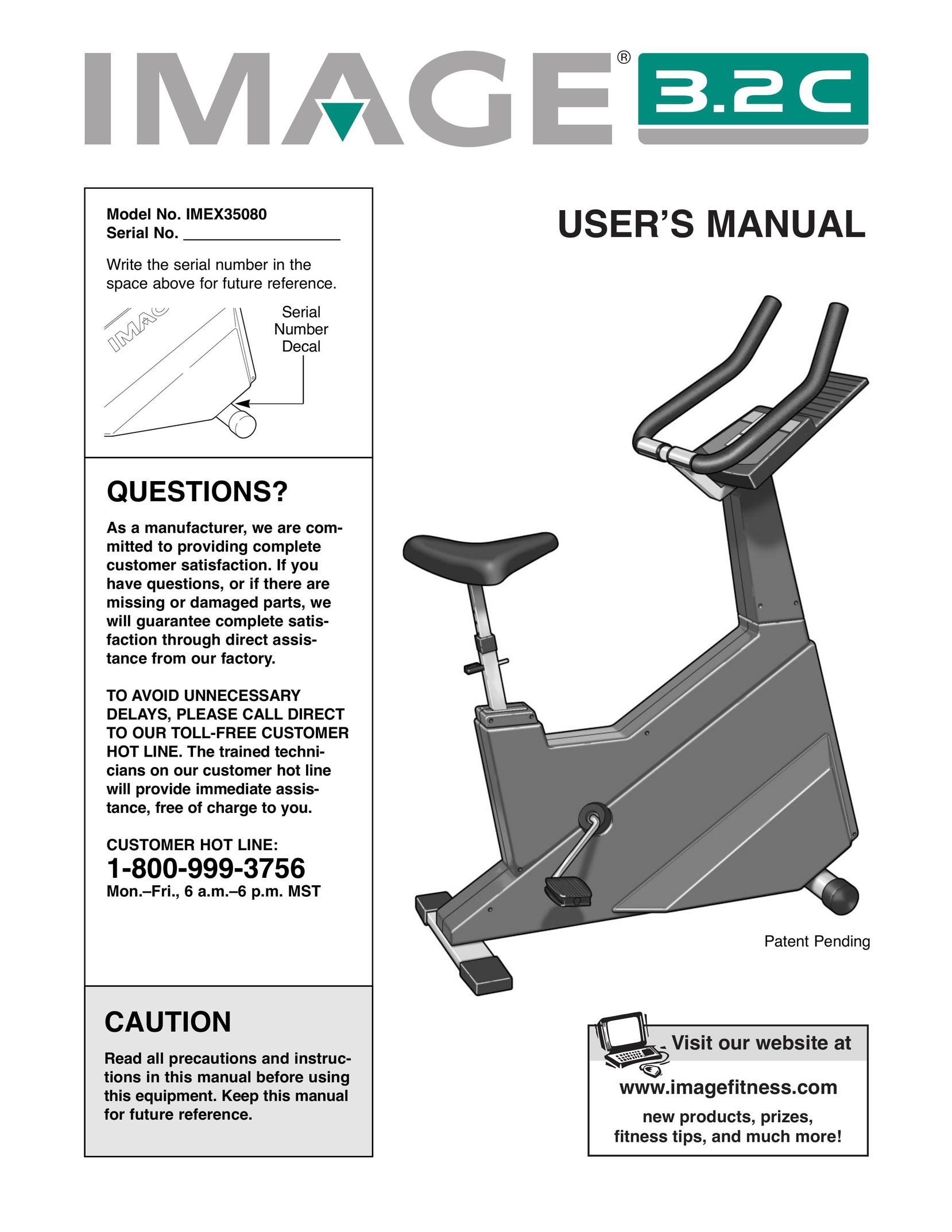 Image IMEX35080 Home Gym User Manual