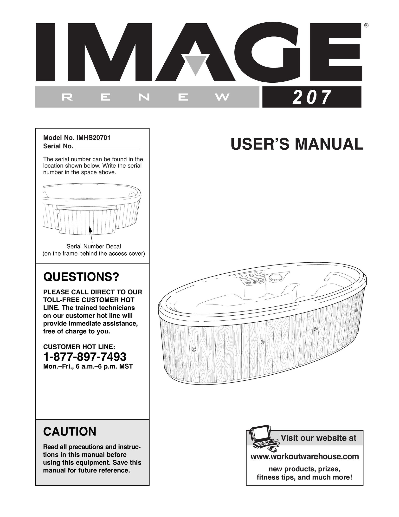 Image IMHS20701 Home Gym User Manual