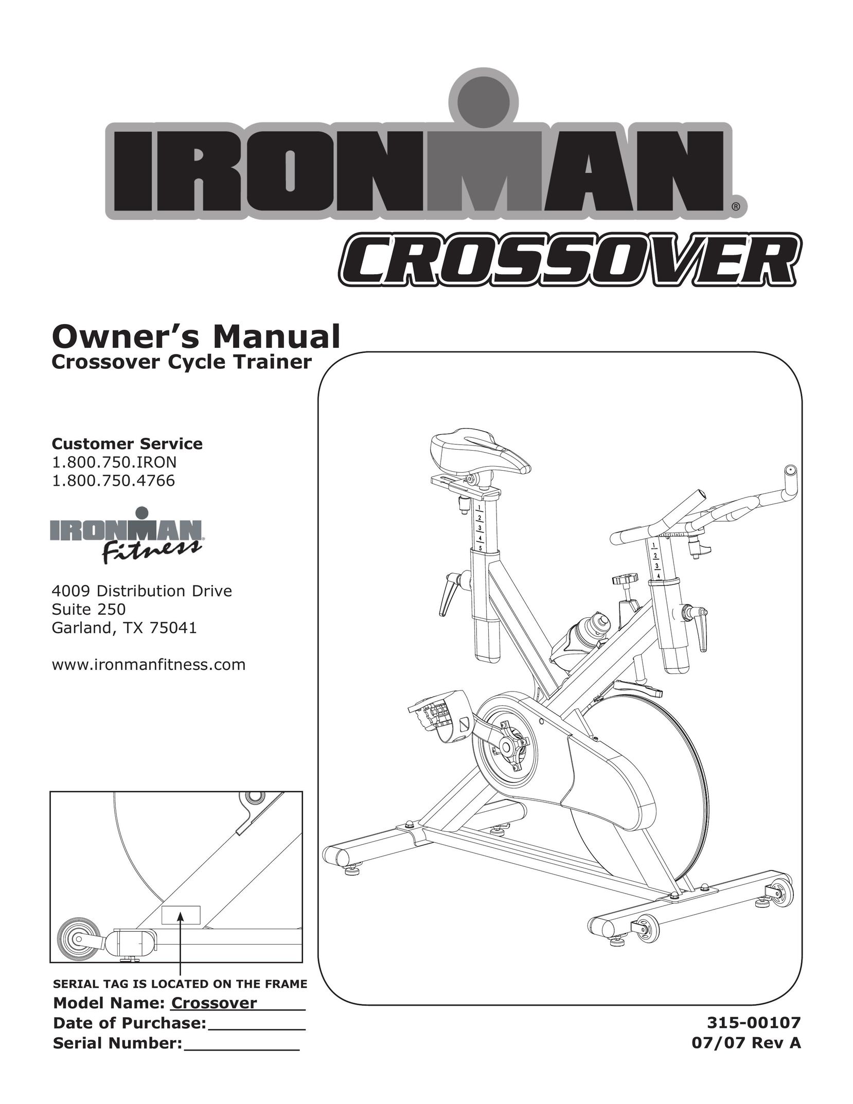Ironman Fitness Crossover Home Gym User Manual