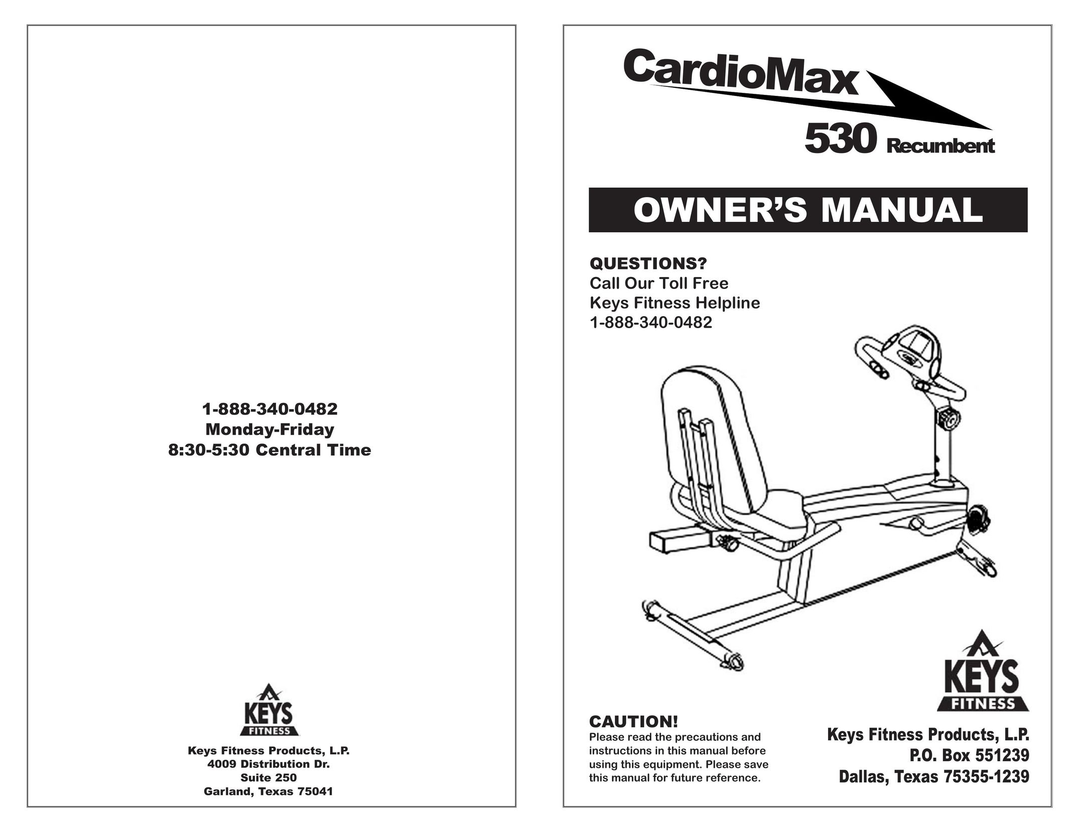 Keys Fitness CM530R Home Gym User Manual