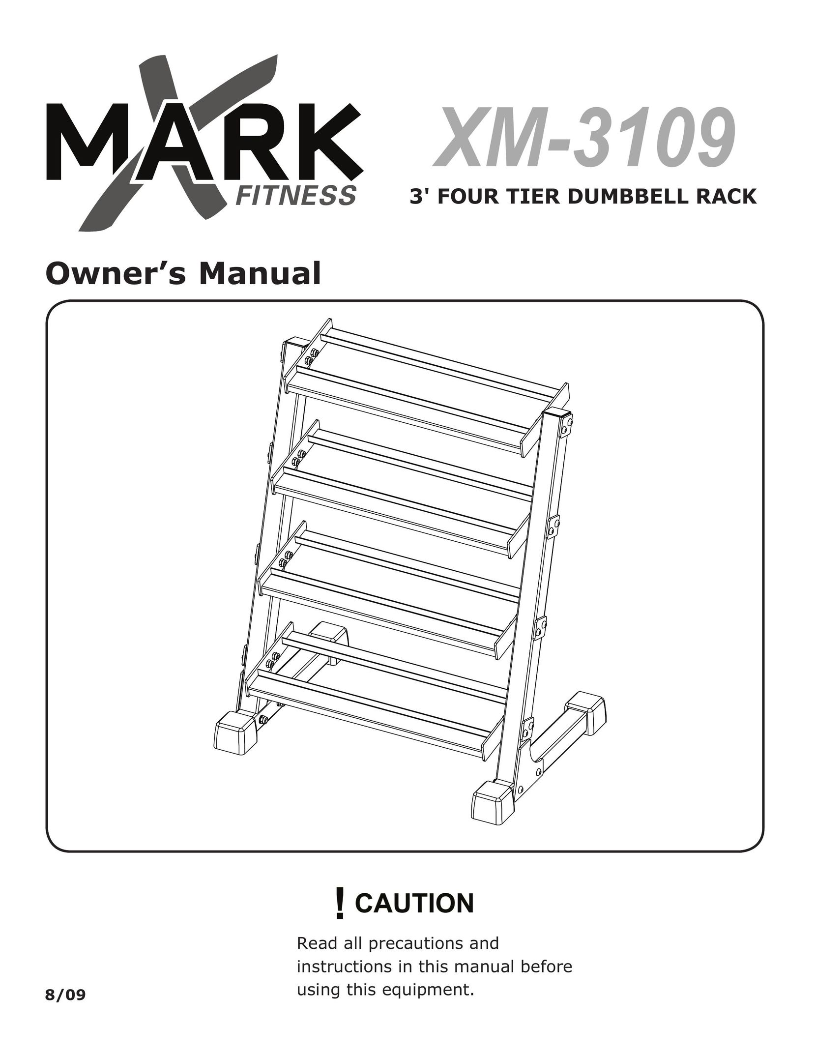 Mark Of Fitness 3' four tier dumbbell rack Home Gym User Manual