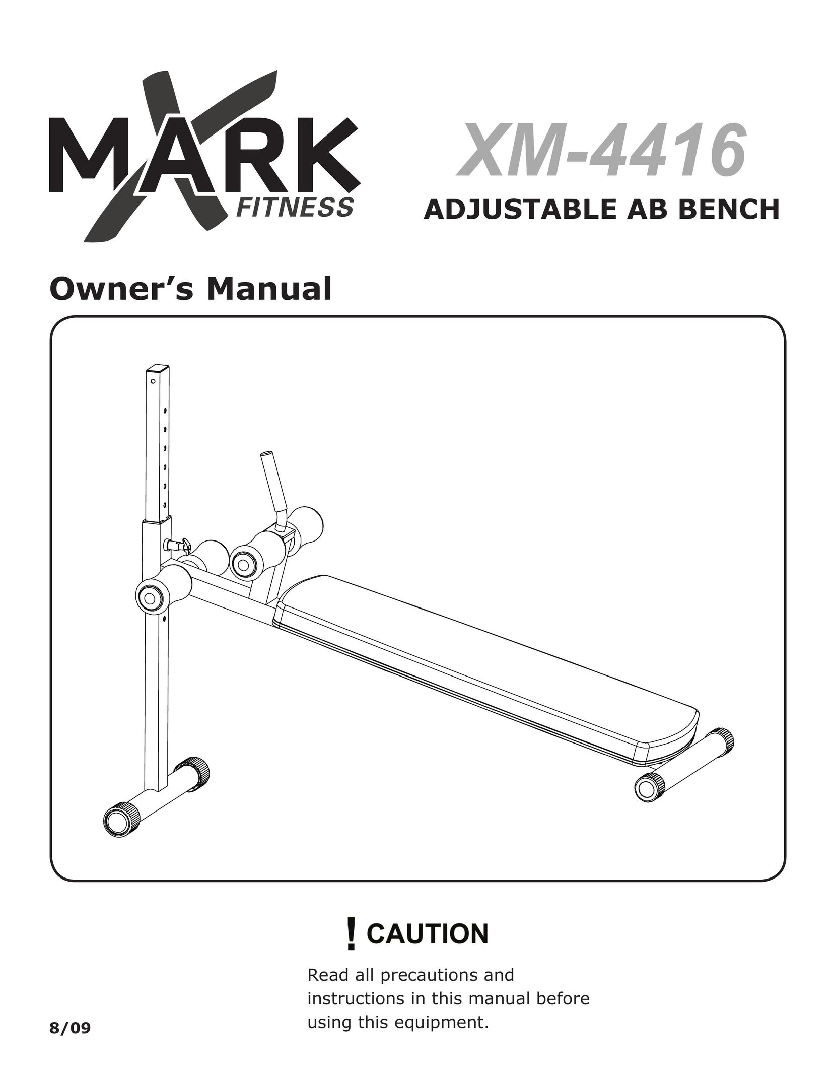 Mark Of Fitness xm-4416 Home Gym User Manual