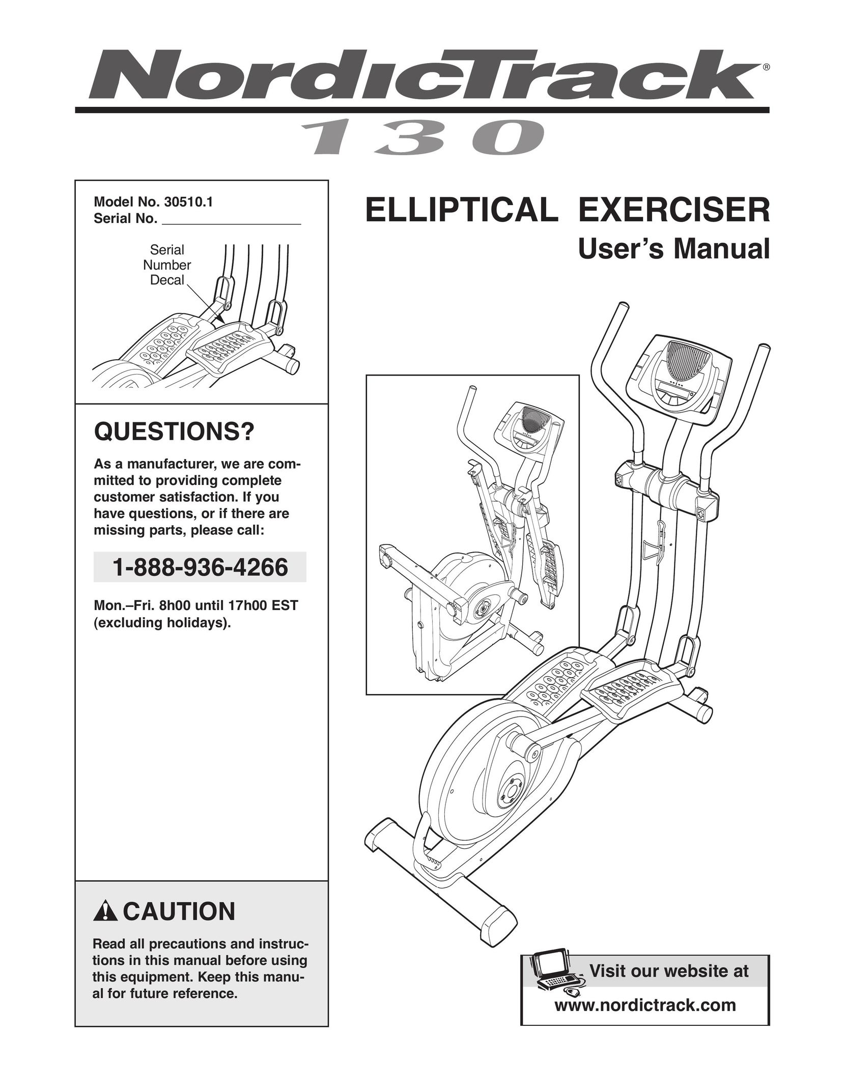 NordicTrack 30510.1 Home Gym User Manual