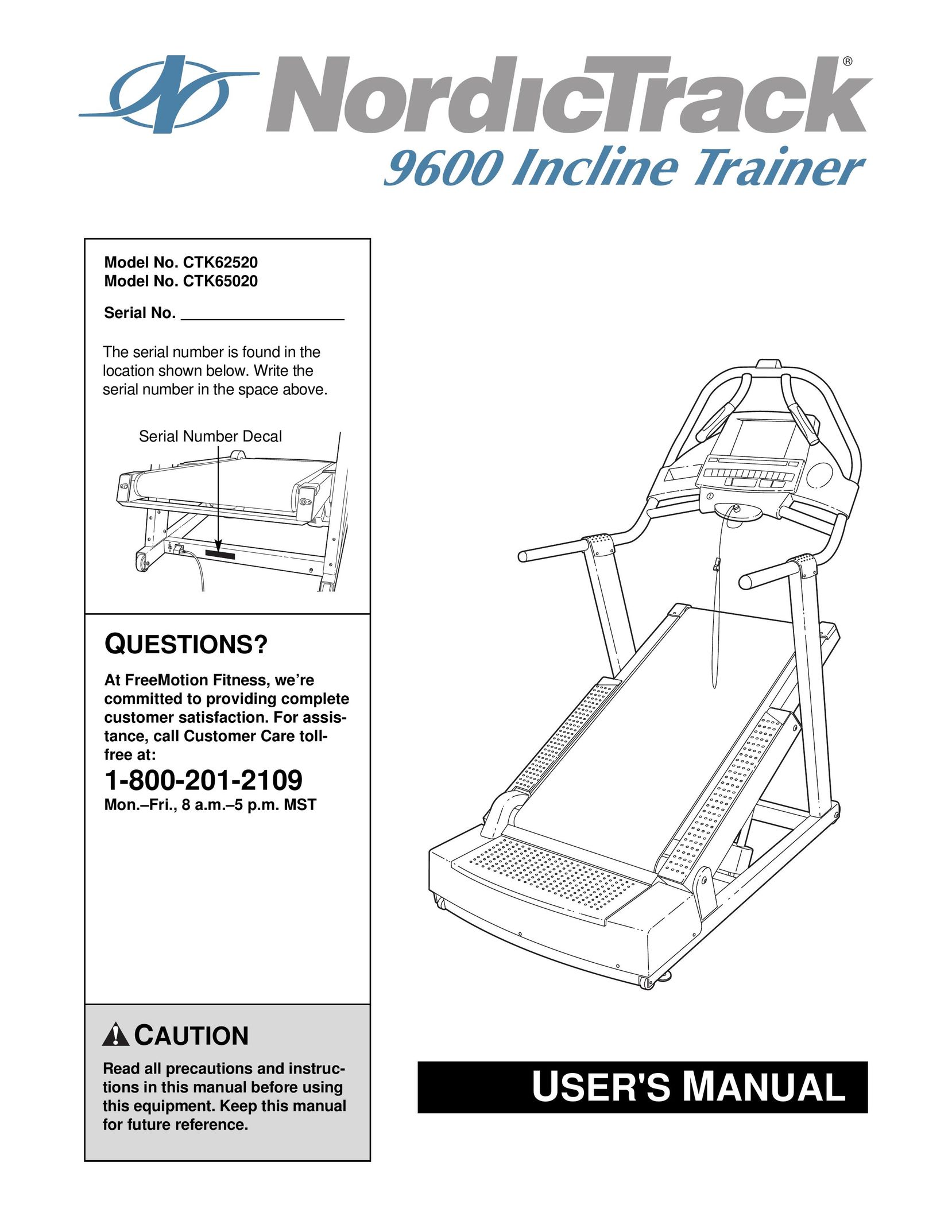 NordicTrack CTK65020 Home Gym User Manual