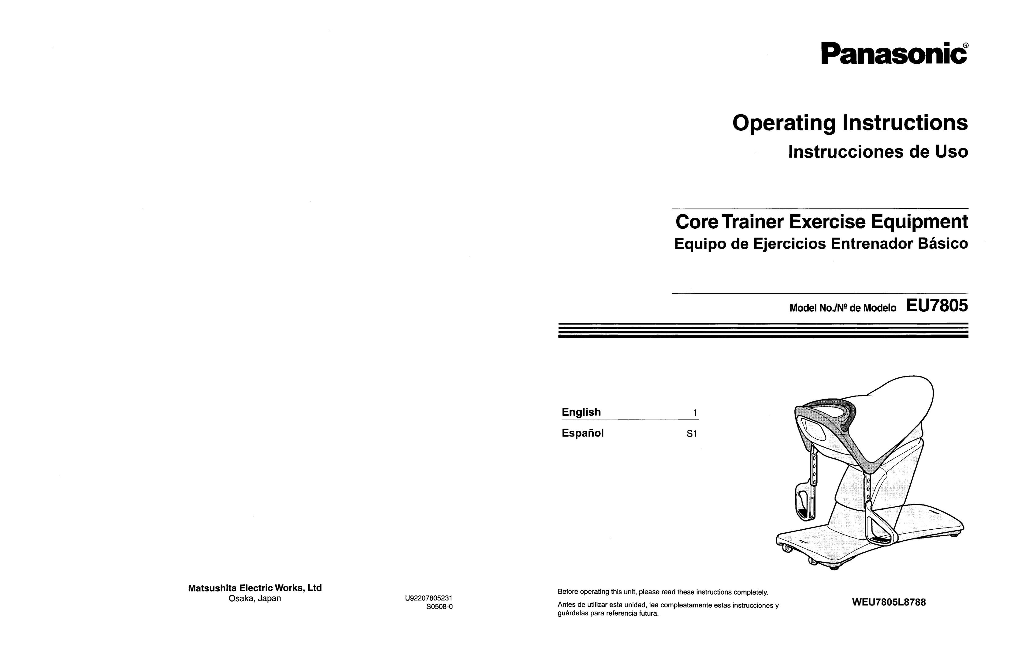 Panasonic EU7805 Home Gym User Manual