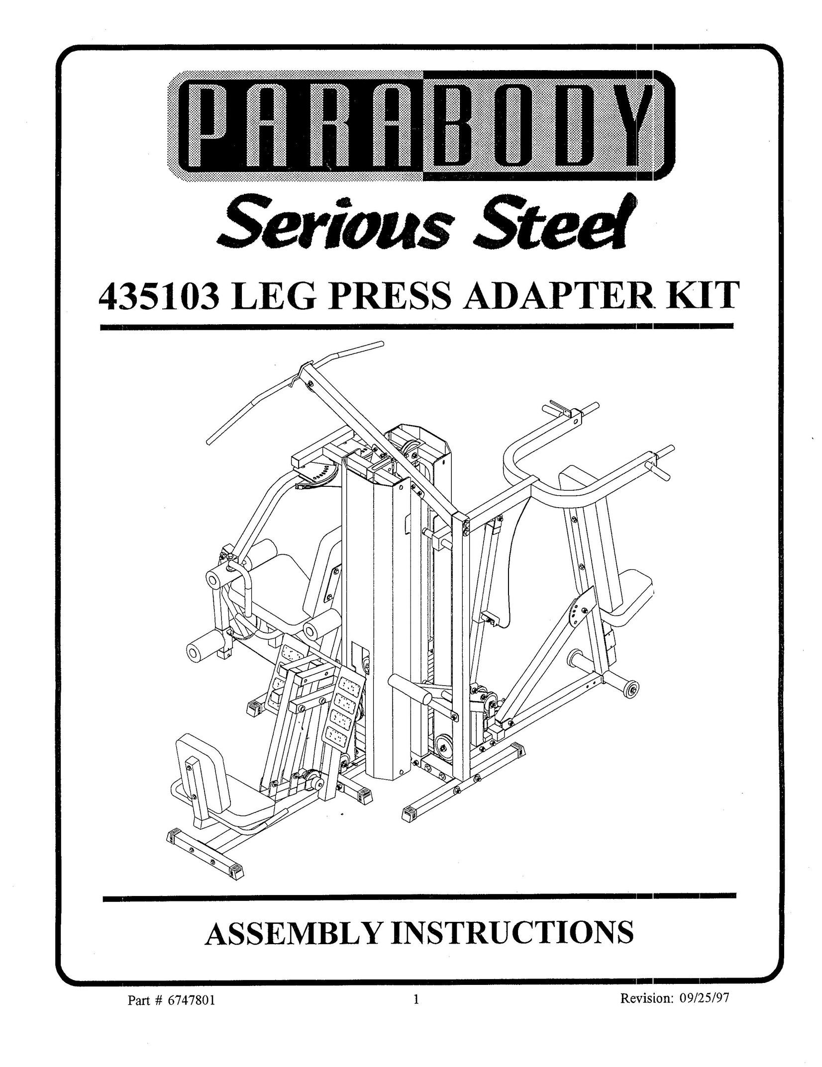 ParaBody 435103 Home Gym User Manual